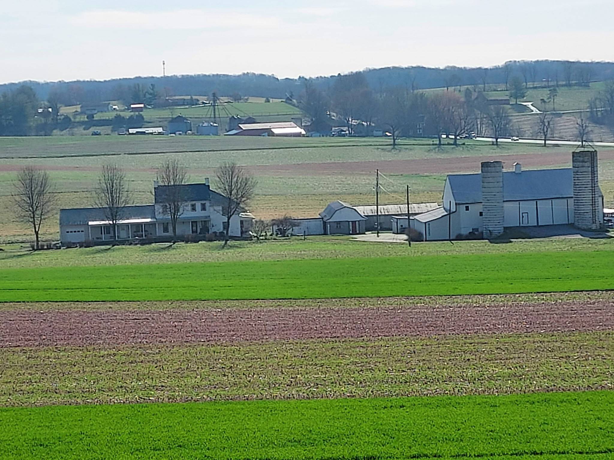 The Burrier family farm in Frederick County, Maryland, where David Burrier says agricultural trade with China remains critical despite years of tariffs and uncertainty. Photo: Handout