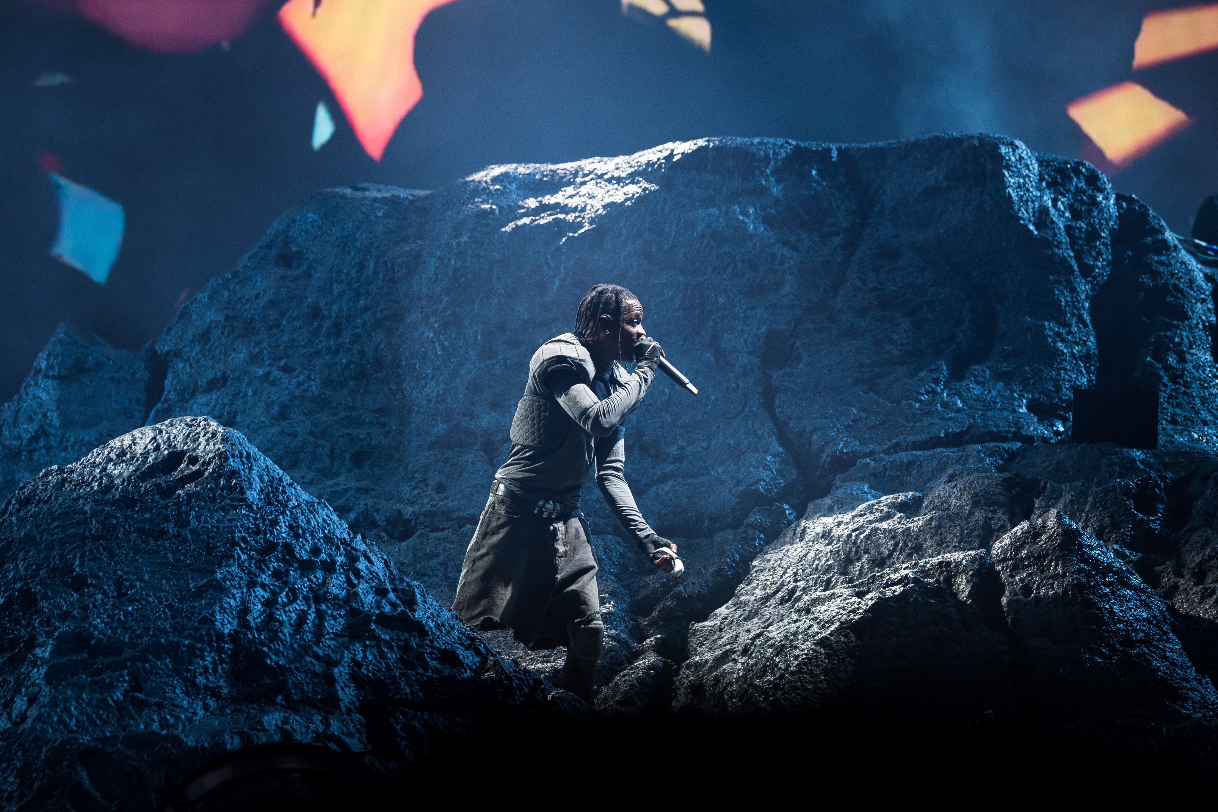 Travis Scott at Rolling Loud Miami in Florida in 2023. The American rapper angered fans in Istanbul, Turkey on Monday after a performance that barely lasted 20 minutes. Photo: Getty Images