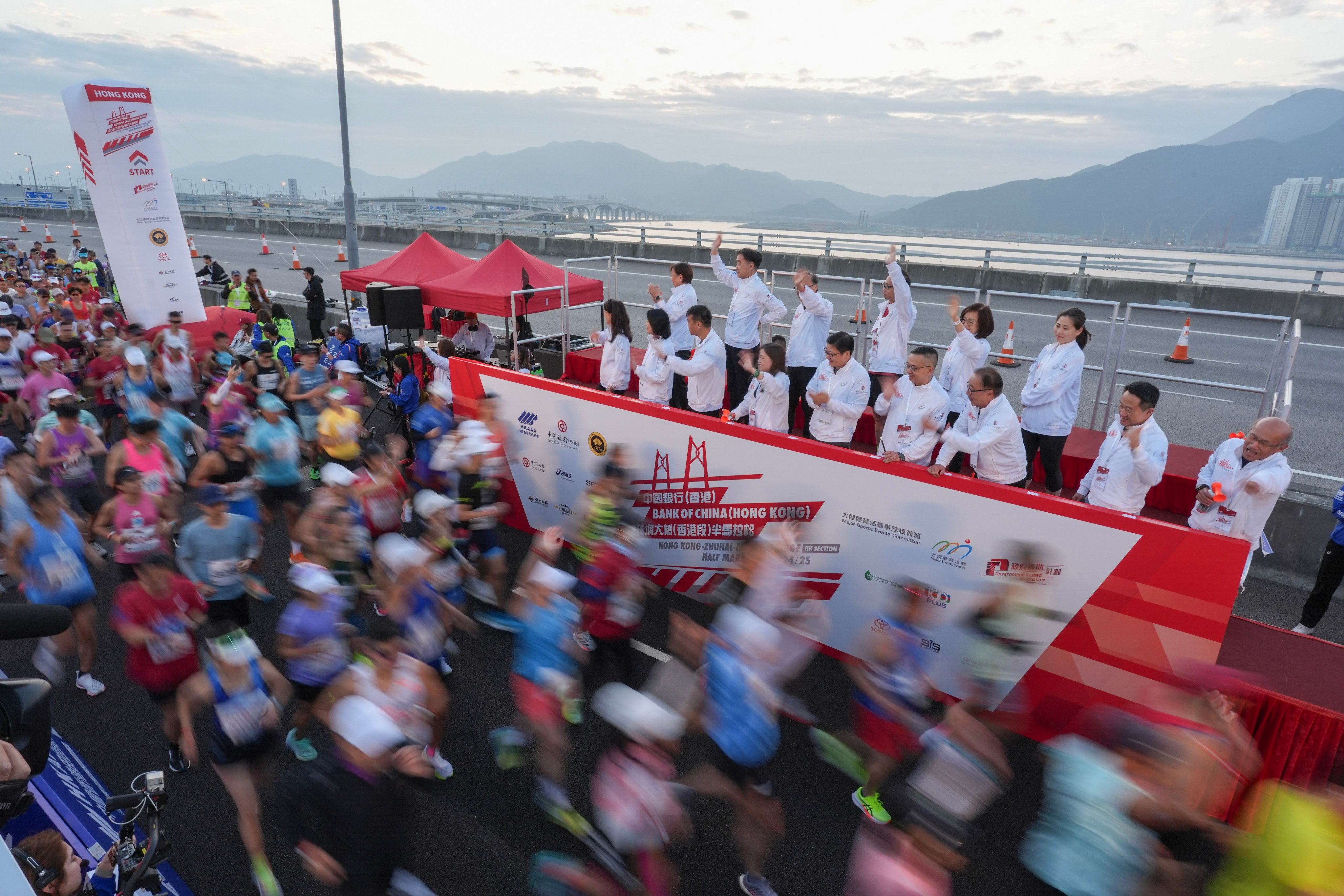 The Hong Kong-Zhuhai-Macau Bridge Half Marathon kicks off in 2025. Photo: Eugene Lee