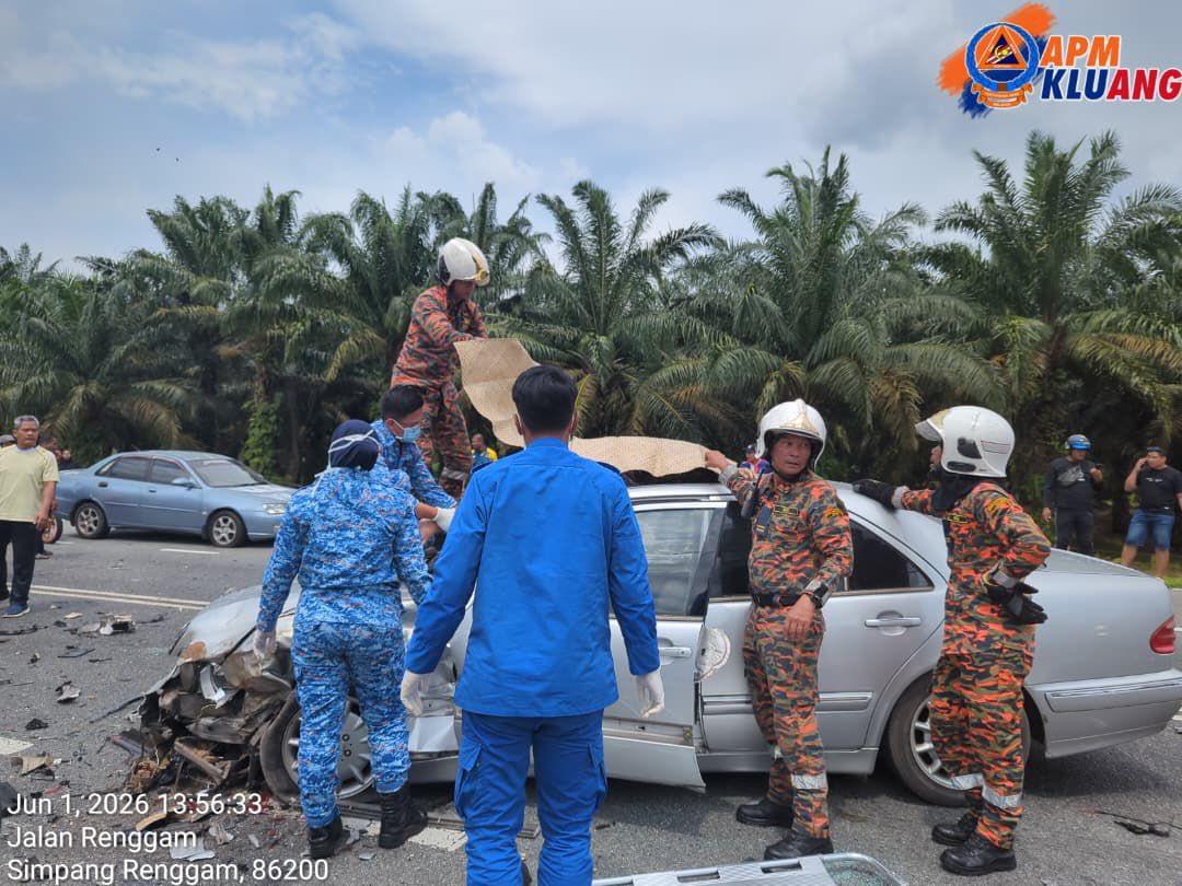 A crash that killed five people in Johor has highlighted Malaysia’s road safety issues and sparked calls for stricter enforcement. Photo: Facebook/ApmKluang