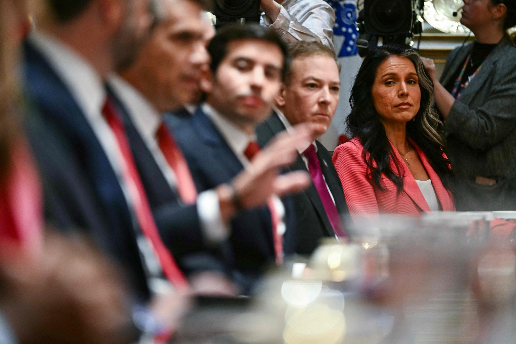 Tulsi Gabbard at a recent cabinet meeting. Photo: AFP