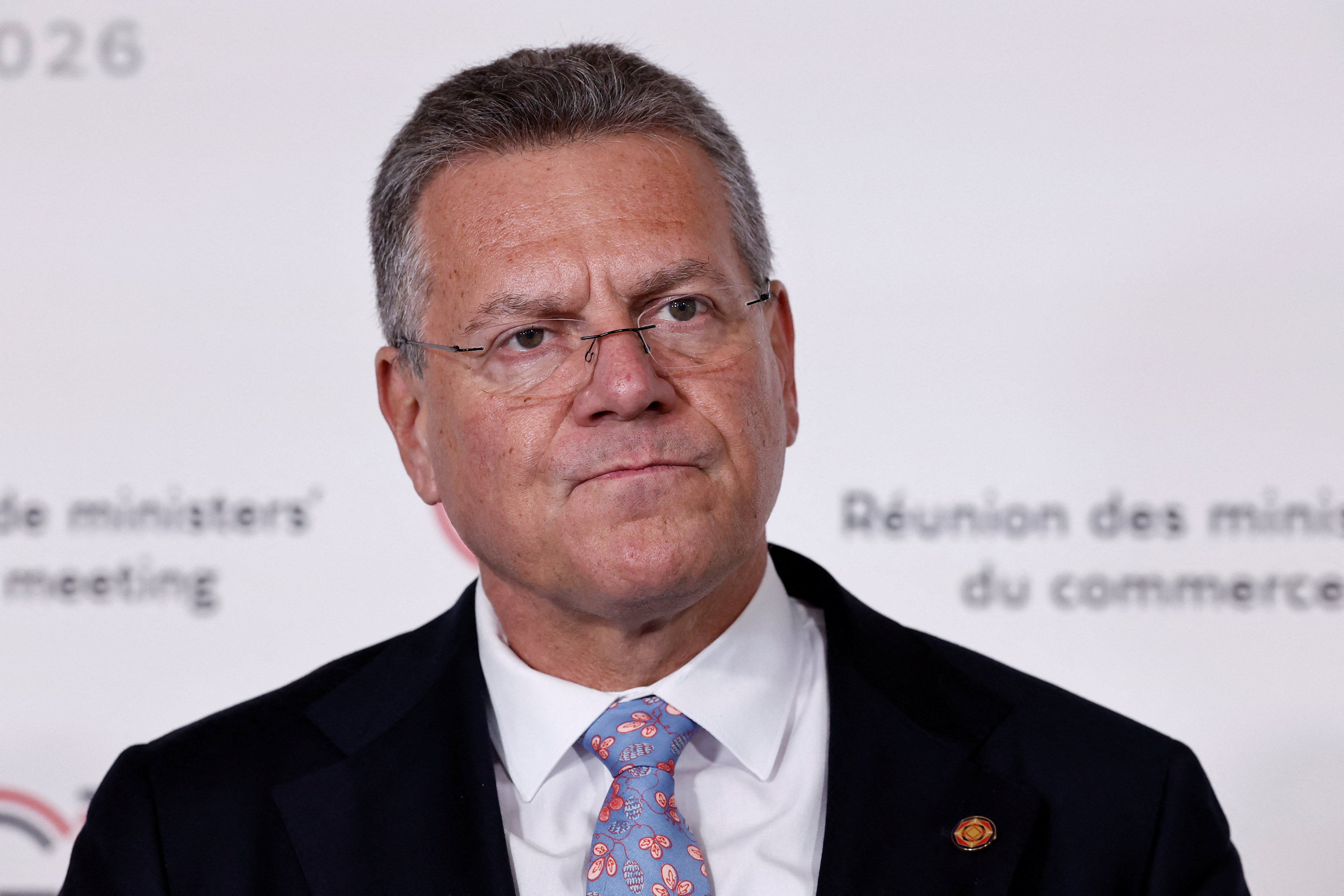 European Commissioner for Trade and Economic Security Maros Sefcovic, seen in May, says the EU is seeking “meaningful and sustainable" discussions with Beijing. Photo: pool via AP