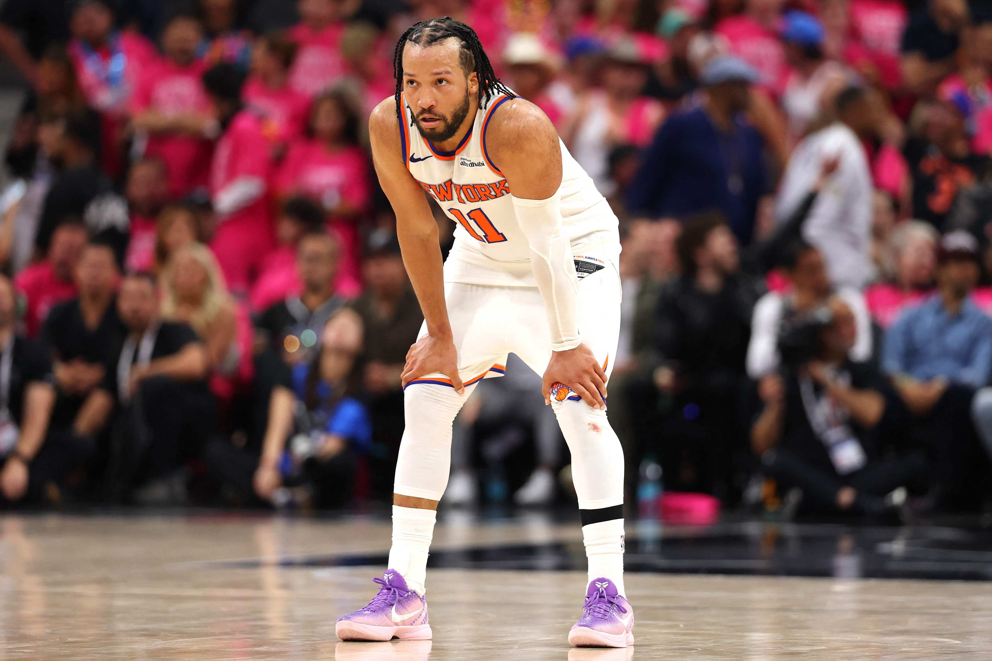 Jalen Brunson drove the New York Knicks to an improbable comeback in Game 1. Photo: Getty Images