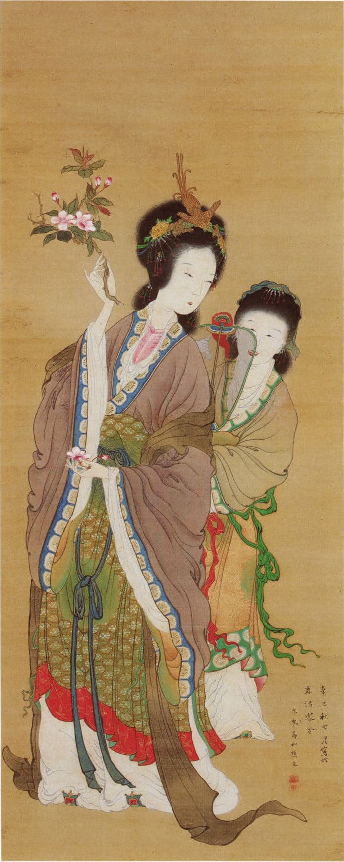 A painting depicts Yang Guifei being attended to by a court maid. The princess, regarded as one of the “Four Beauties” of ancient China, has gone down in infamy for contributing to the end of the Tang dynasty. But is this point of view fair?