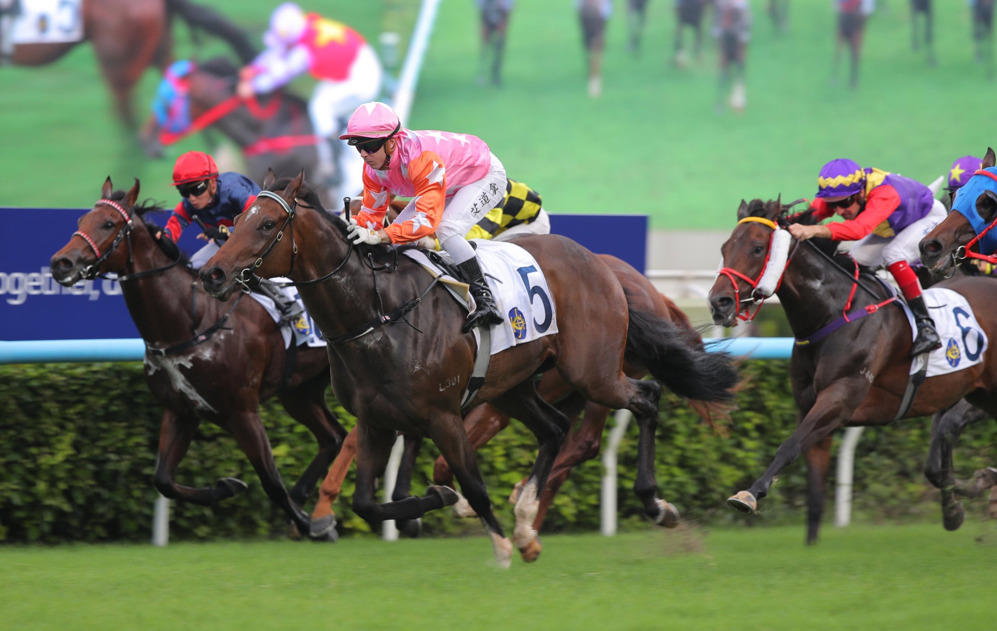 My Mars gets up handily to win at Sha Tin.
