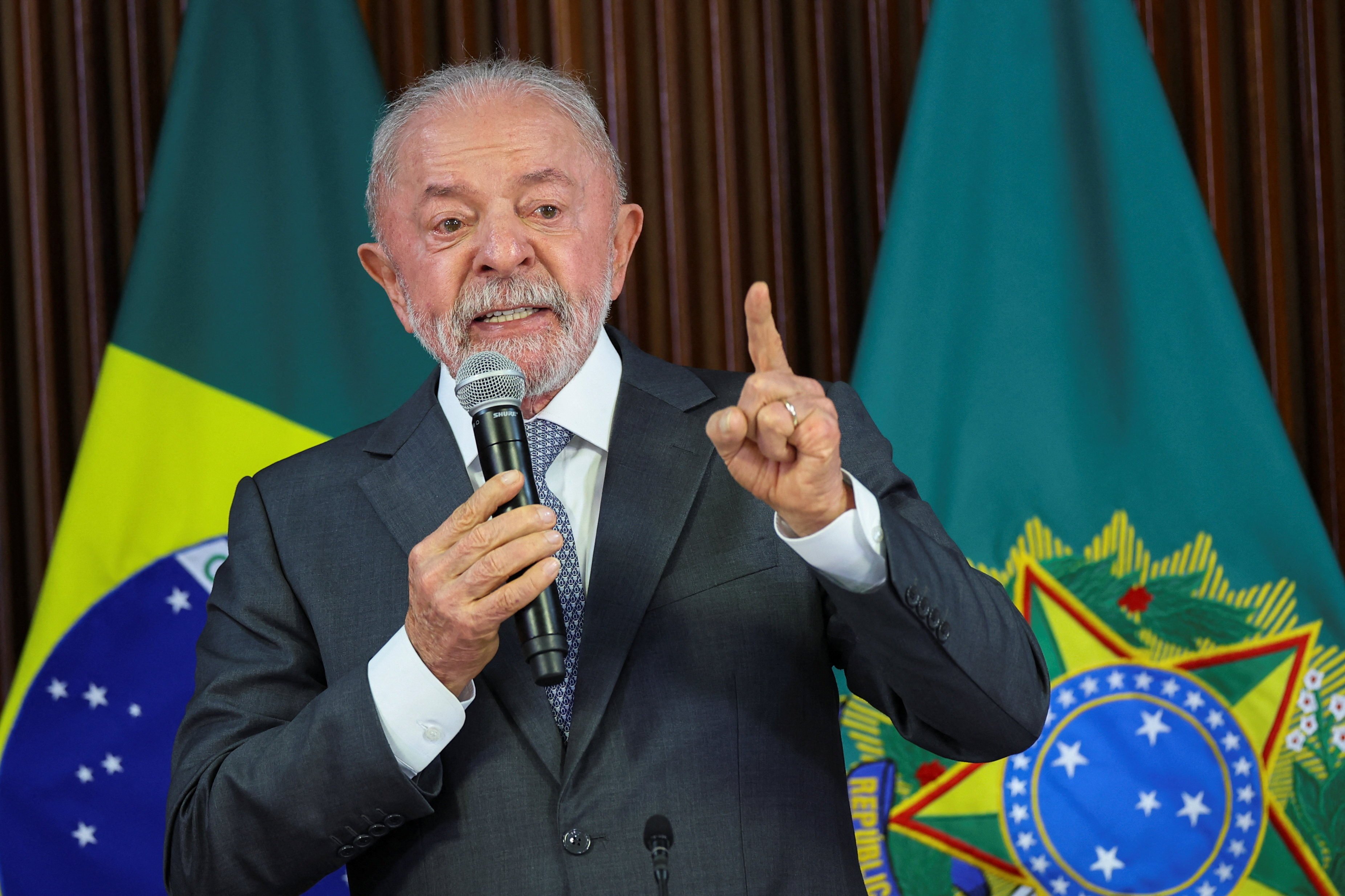 Brazil’s President Luiz Inacio Lula da Silva speaks in Brasília as trade tensions with the US escalate. Photo: Reuters