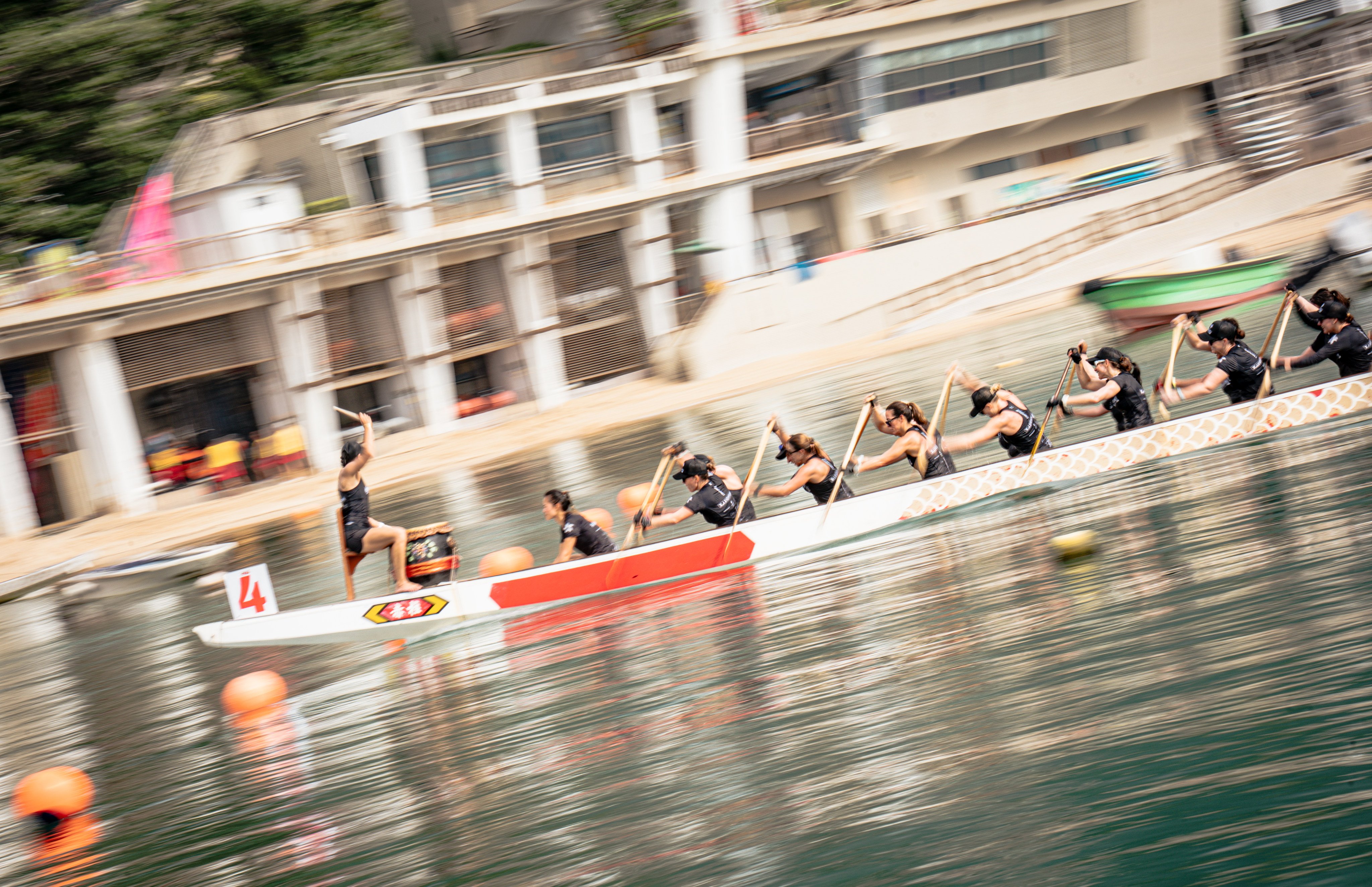 The Renegades, a Hong Kong-based all-women dragon-boat team, train at Stanley Main Beach. Photo: Alexander Mak