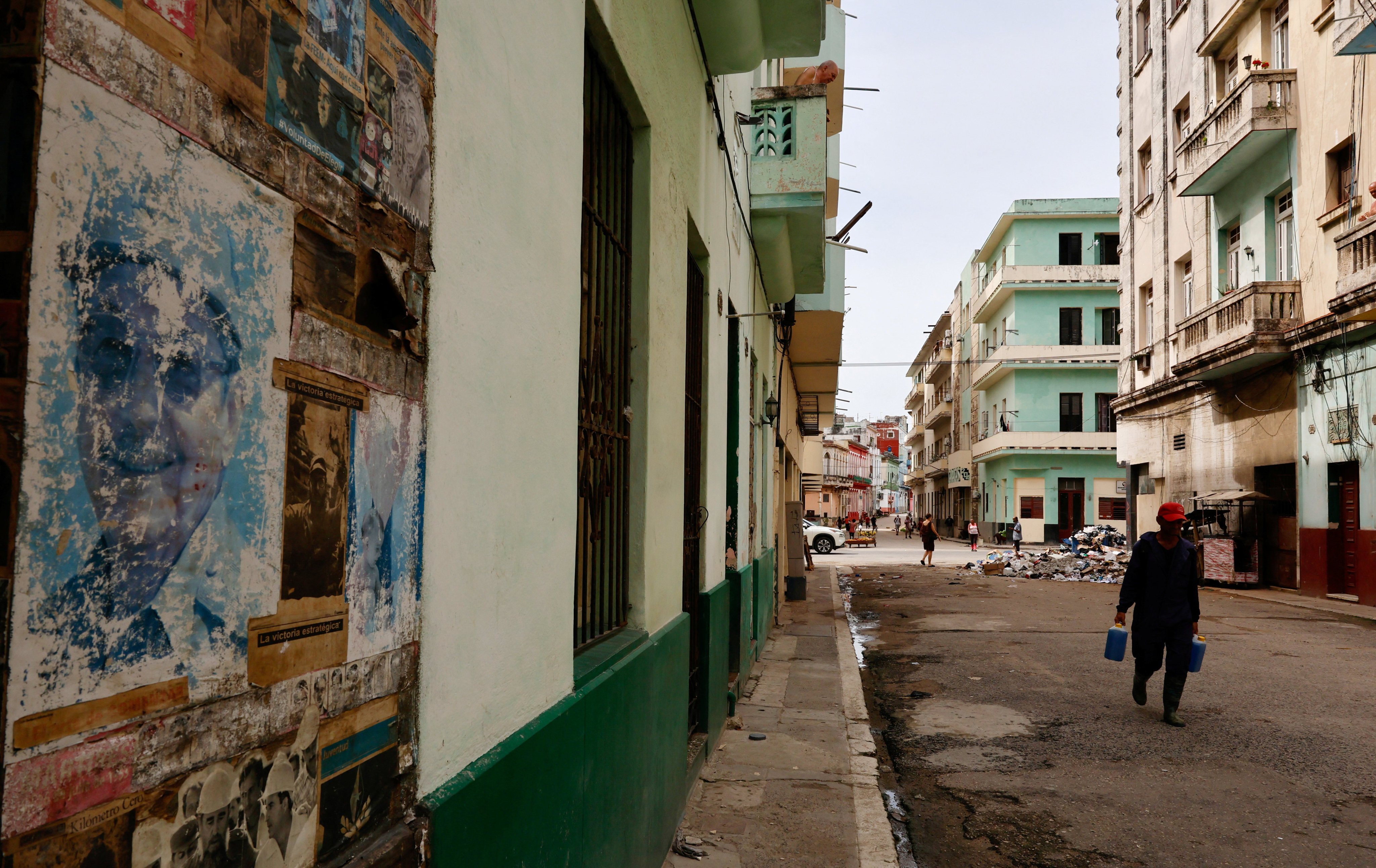 A portrait of former Cuban leader Raul Castro is seen in Havana, as Cuba grapples with economic hardship and renewed pressure from Washington. Photo: Reuters