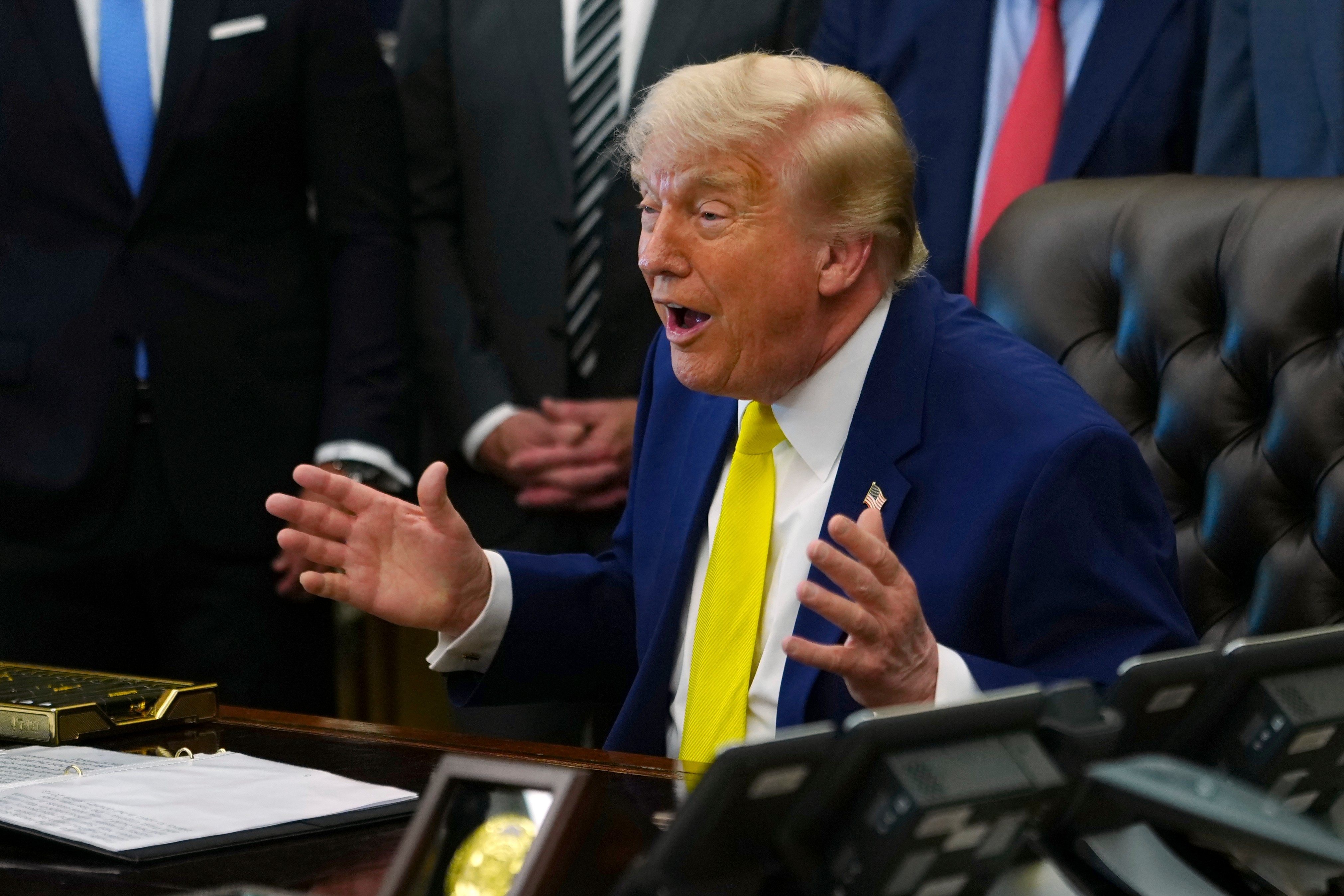 US President Donald Trump has expressed confidence that a trade deal with India is nearing completion. Photo: AP