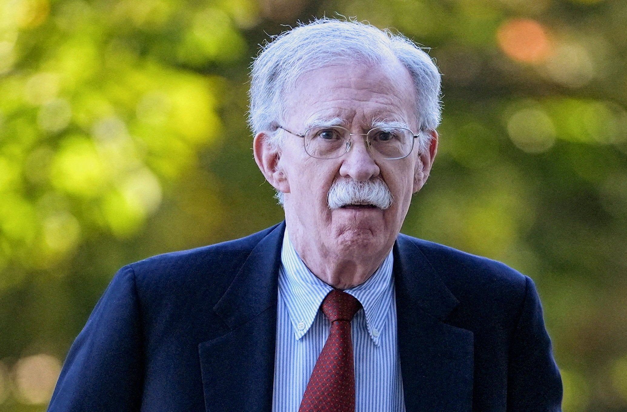 Former White House national security adviser John Bolton arrives at the US District Court for the District of Maryland, in Greenbelt in October 2025. Photo: Reuters