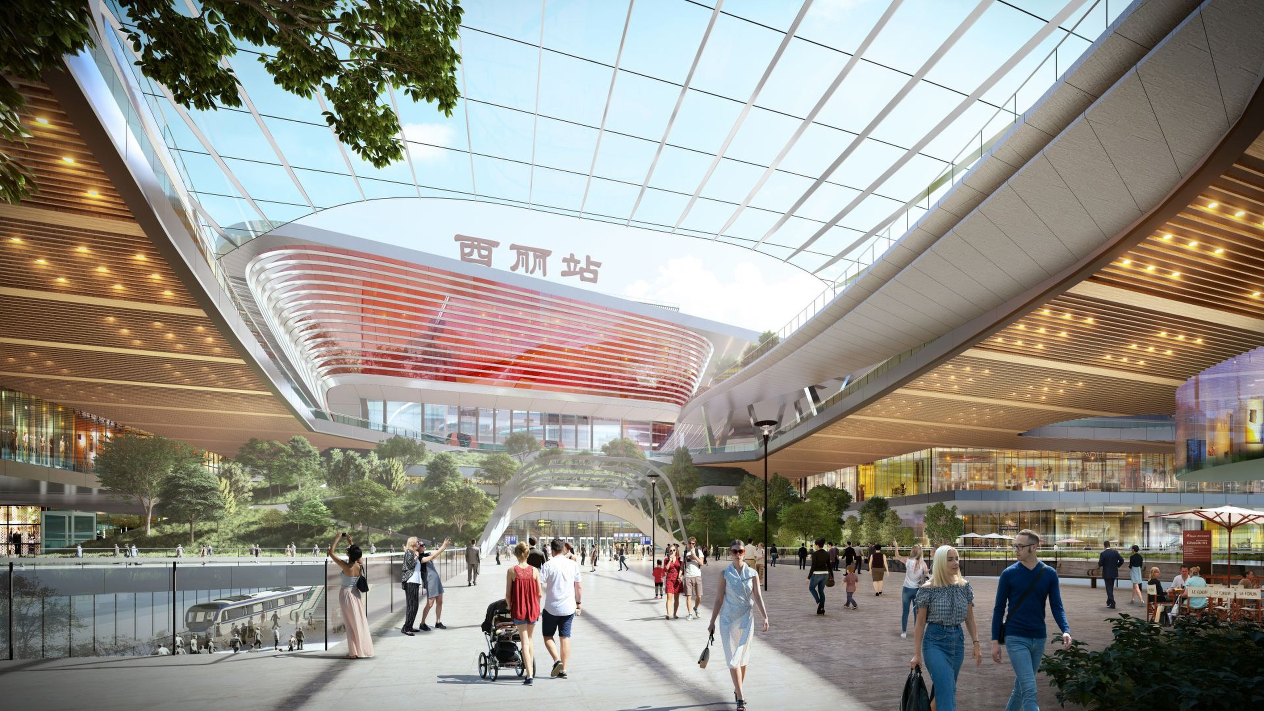 An artist’s impression of Shenzhen Xili Station. Photo: Handout