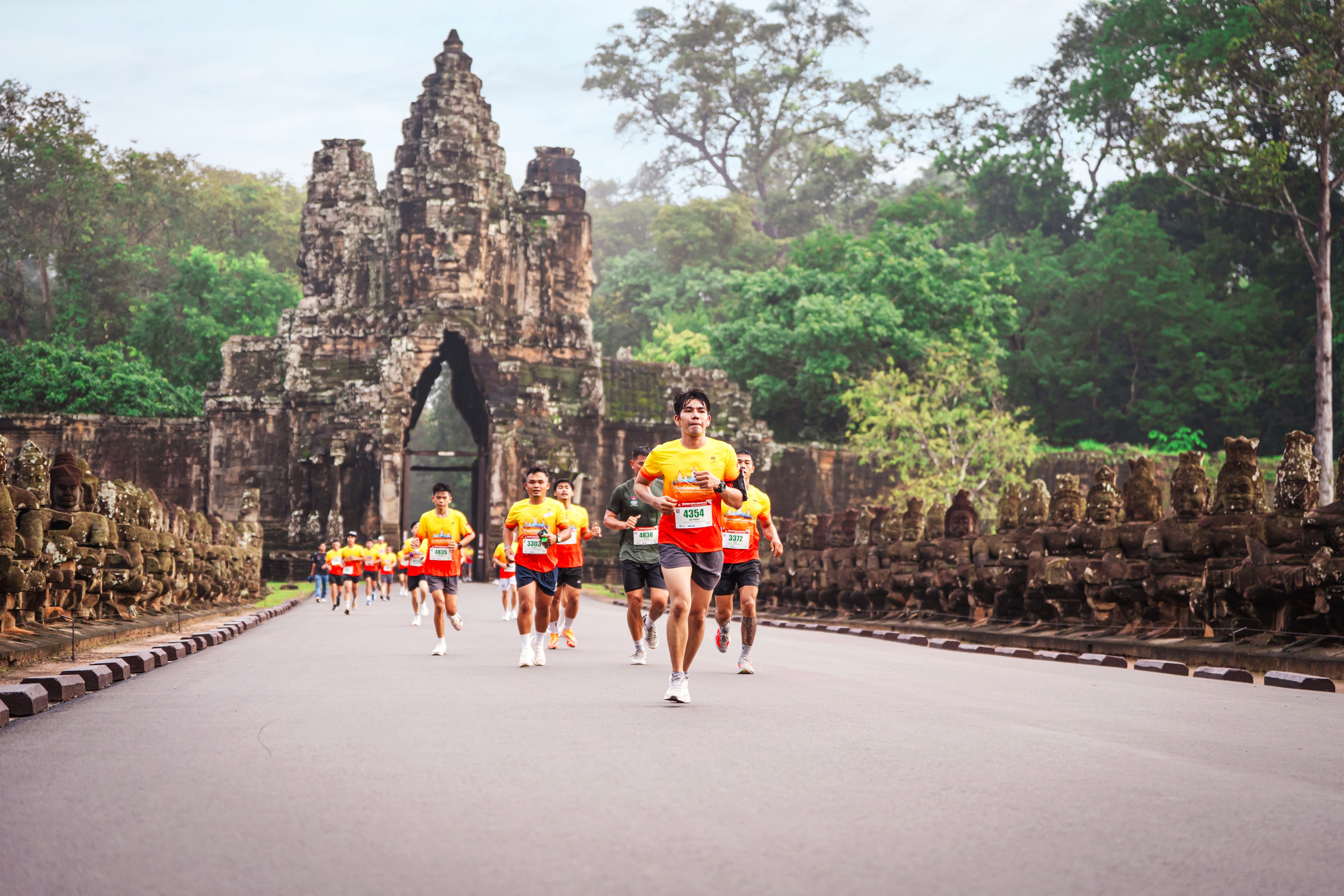 The ancient temples of Angkor Wat provide a stunning backdrop for the Angkor Empire Marathon. Photo: Cambodia Tourism Board