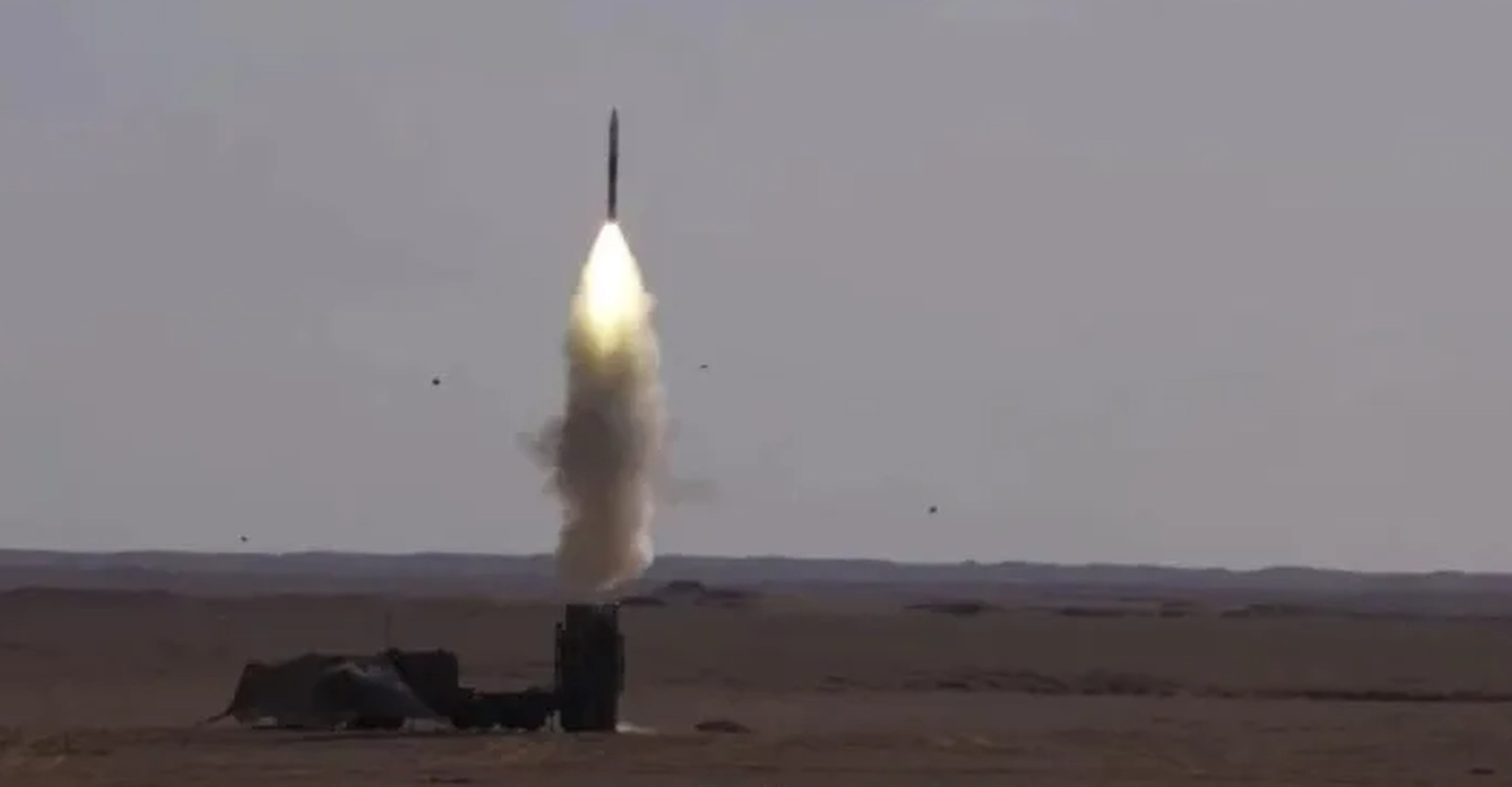 The state broadcaster aired footage of a missile test on Friday. Photo: CCTV