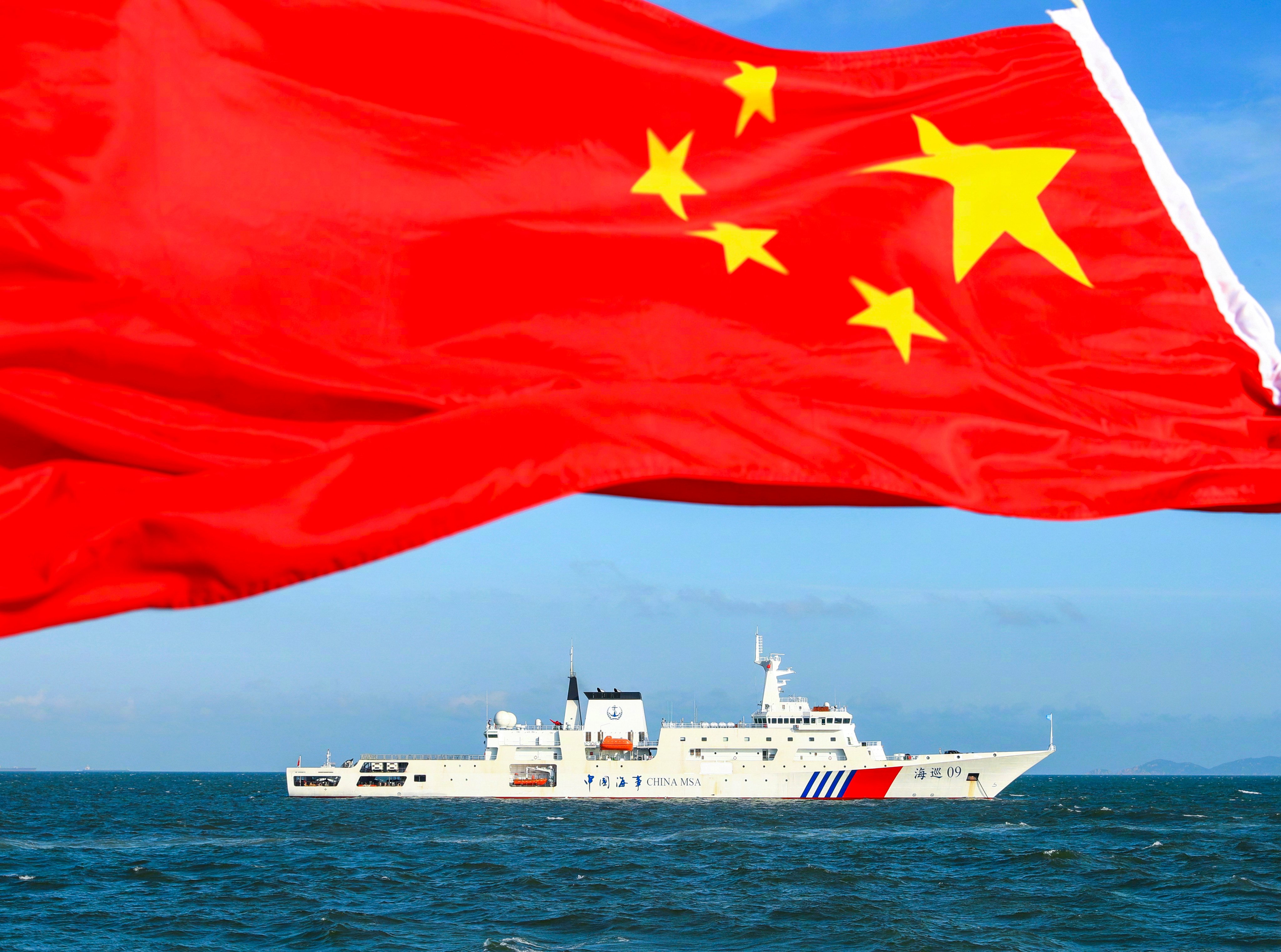 Haixun 09, Beijing's largest patrol ship, is part of the flotilla sent east of Taiwan. Photo: Handout