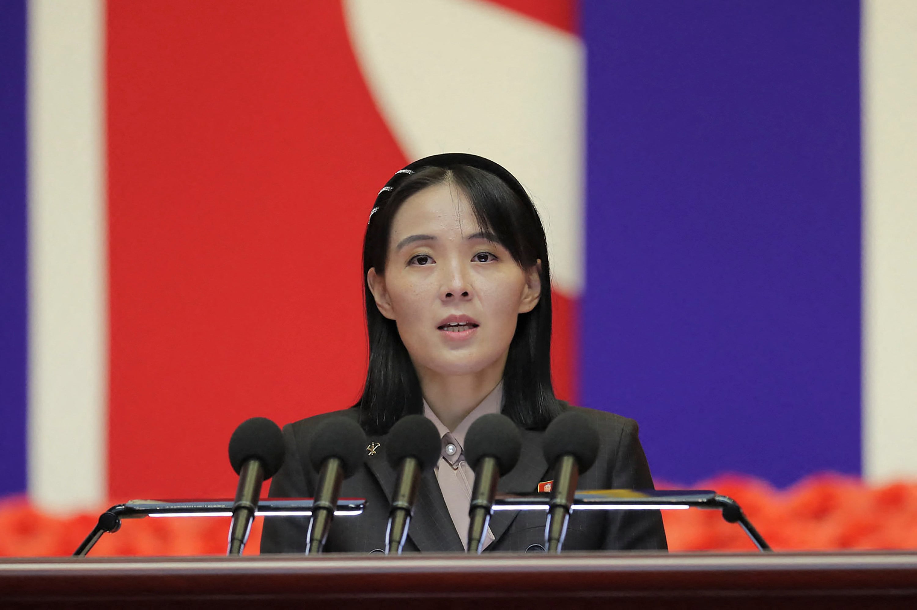 Kim Yo-jong said North Korea’s status as a nuclear state was a “stark reality”. Photo: AFP