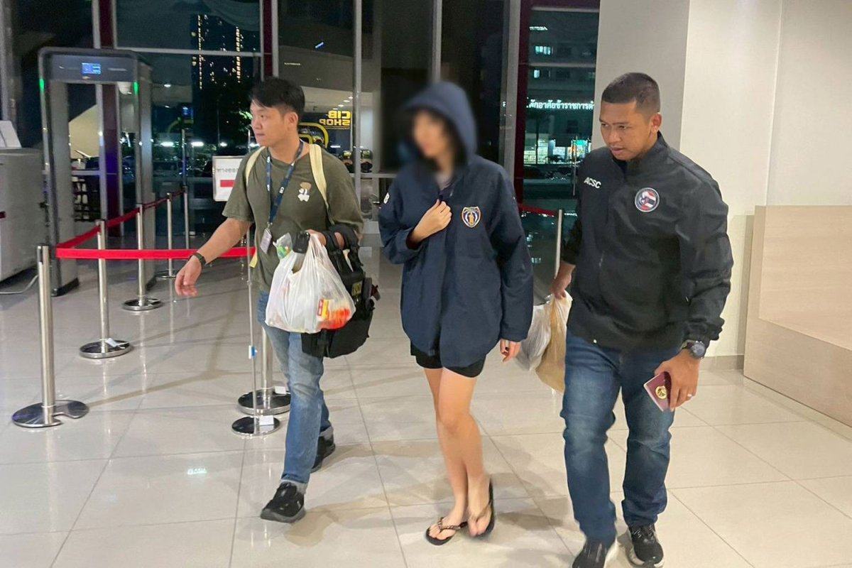 Thai authorities rescued a 21-year-old university student who flew from Hong Kong after being tricked by scammers.  Photo: Handout