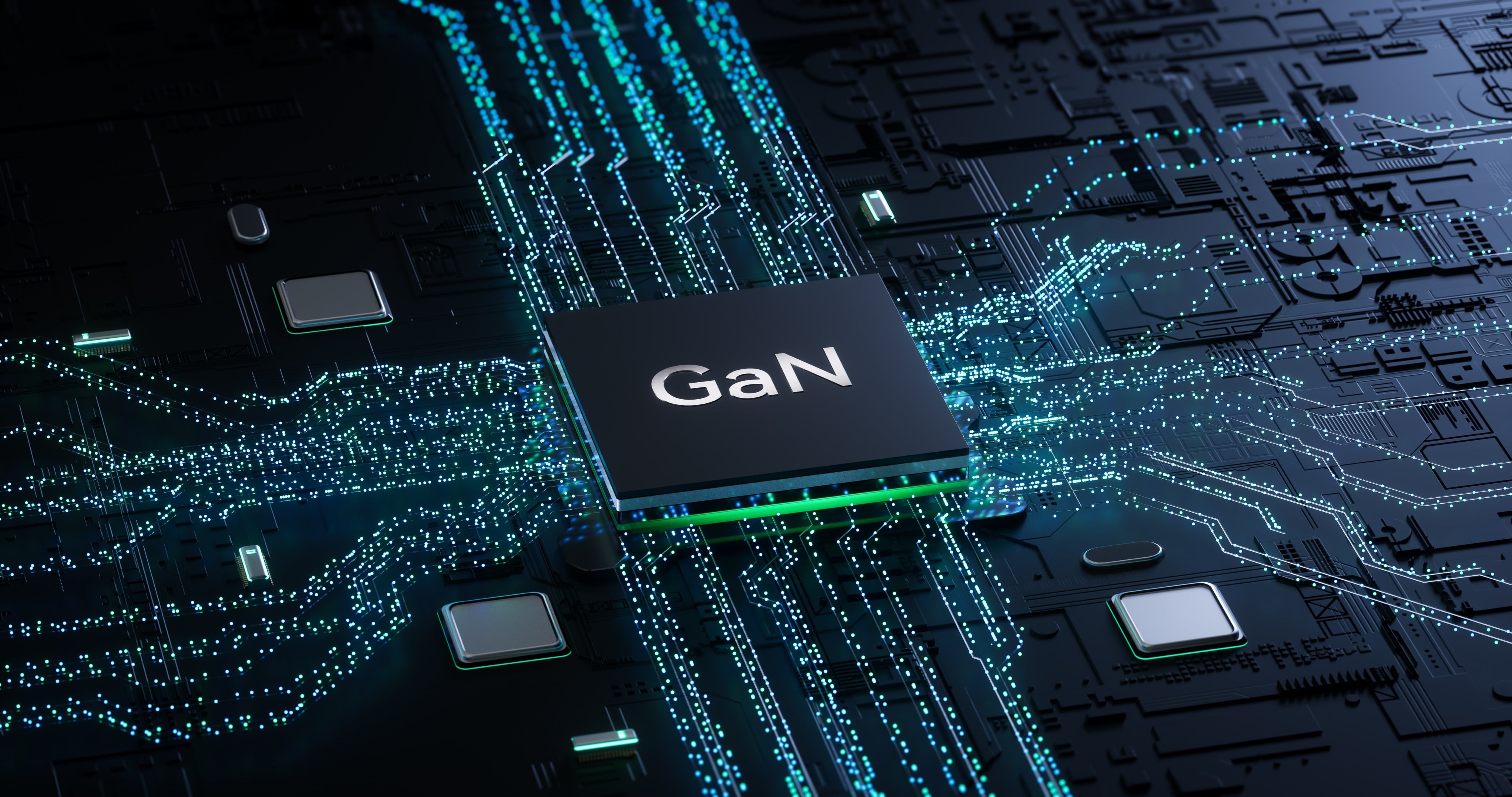 Chips made from gallium nitride (GaN) are smaller and more powerful than silicon-based semiconductors. Photo: Shutterstock