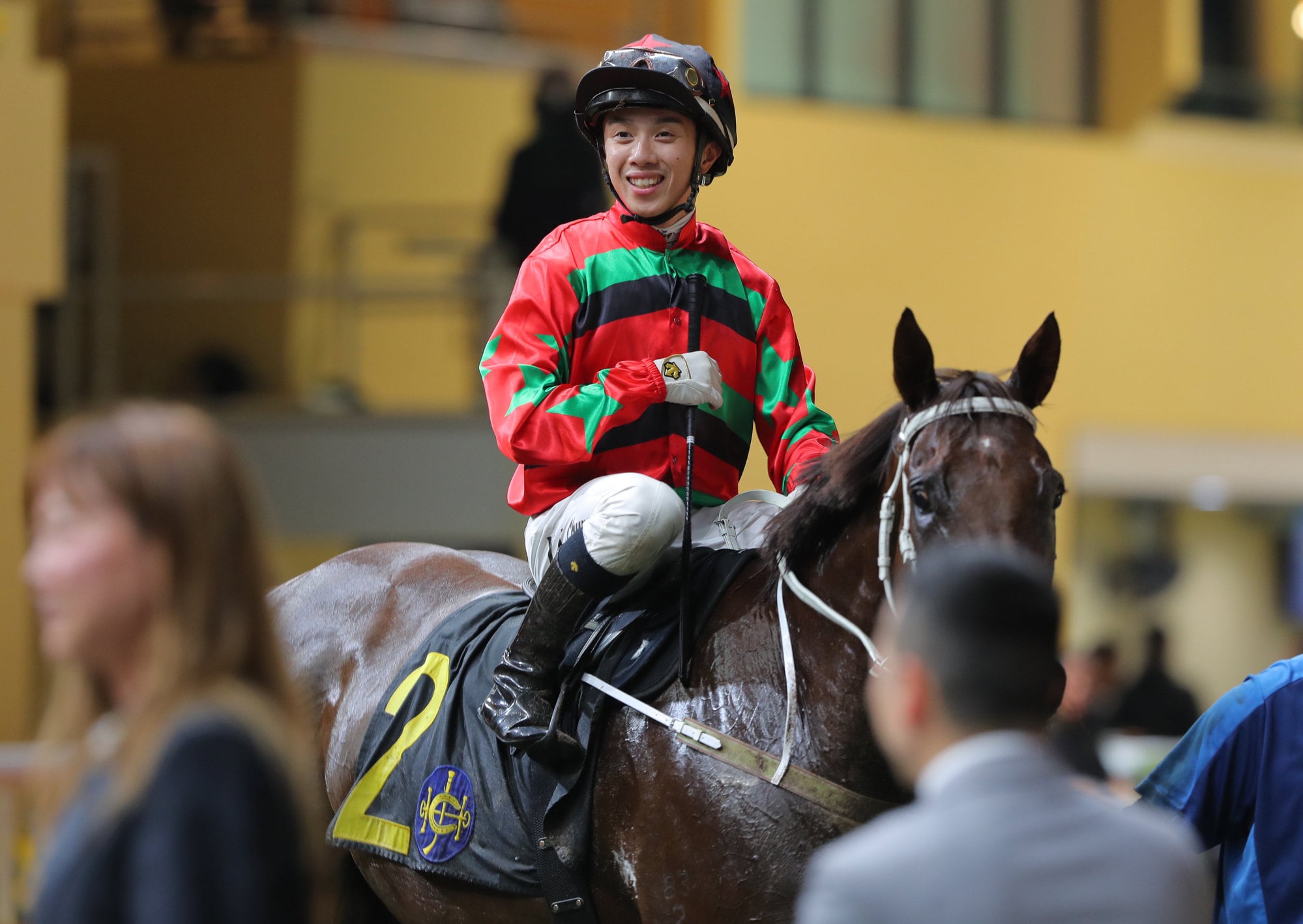 Tycoon Resources and Angus Chung after winning at Happy Valley.