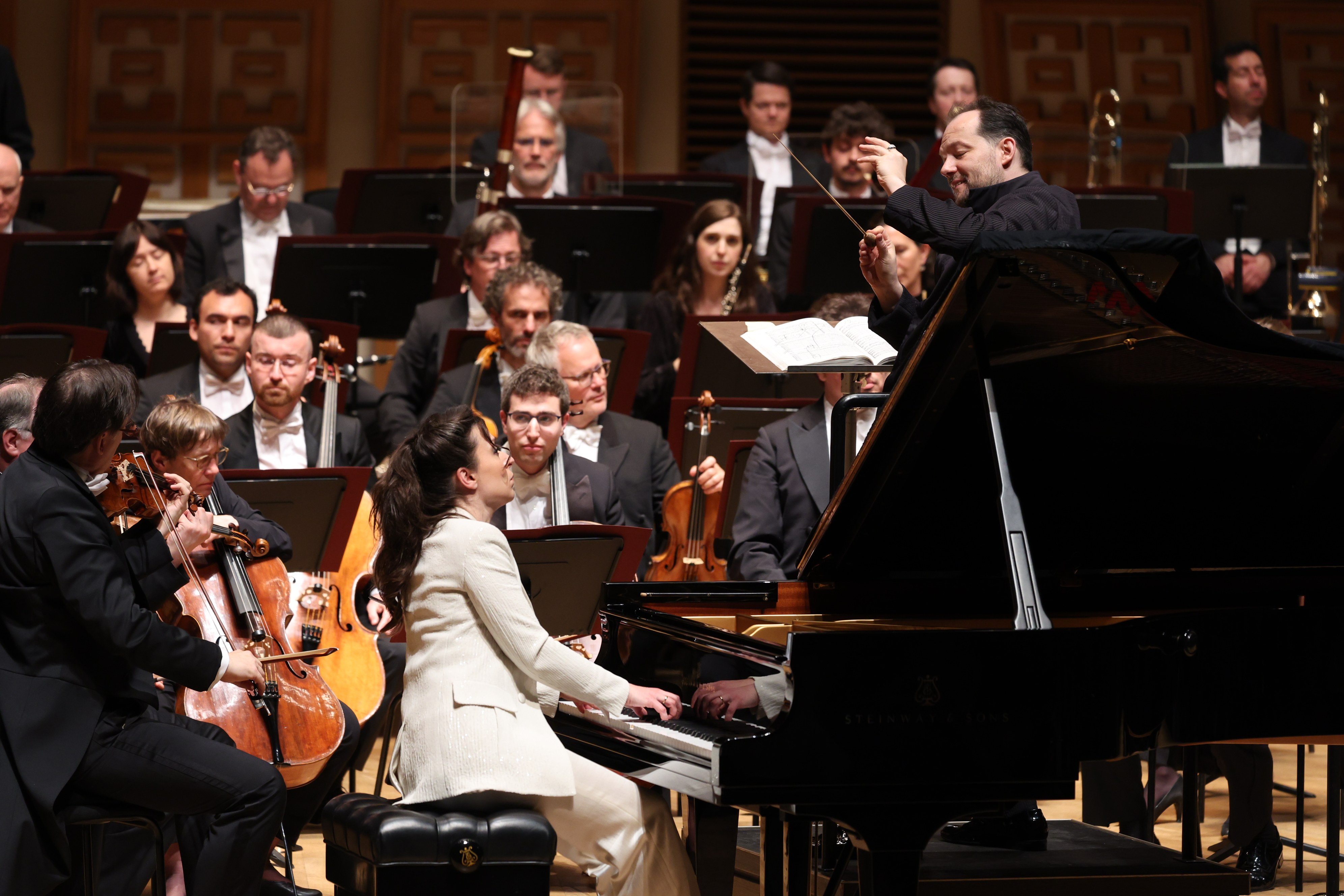 Russian pianist Yulianna Avdeeva performs Rachmaninoff’s Piano Concerto No. 2 in C minor with the Leipzig Gewandhaus Orchestra, conducted by Andris Nelsons, at the Hong Kong Cultural Centre Concert Hall. The orchestra impressed over two evenings on June 2 and 3, 2026. Photo: LCSD