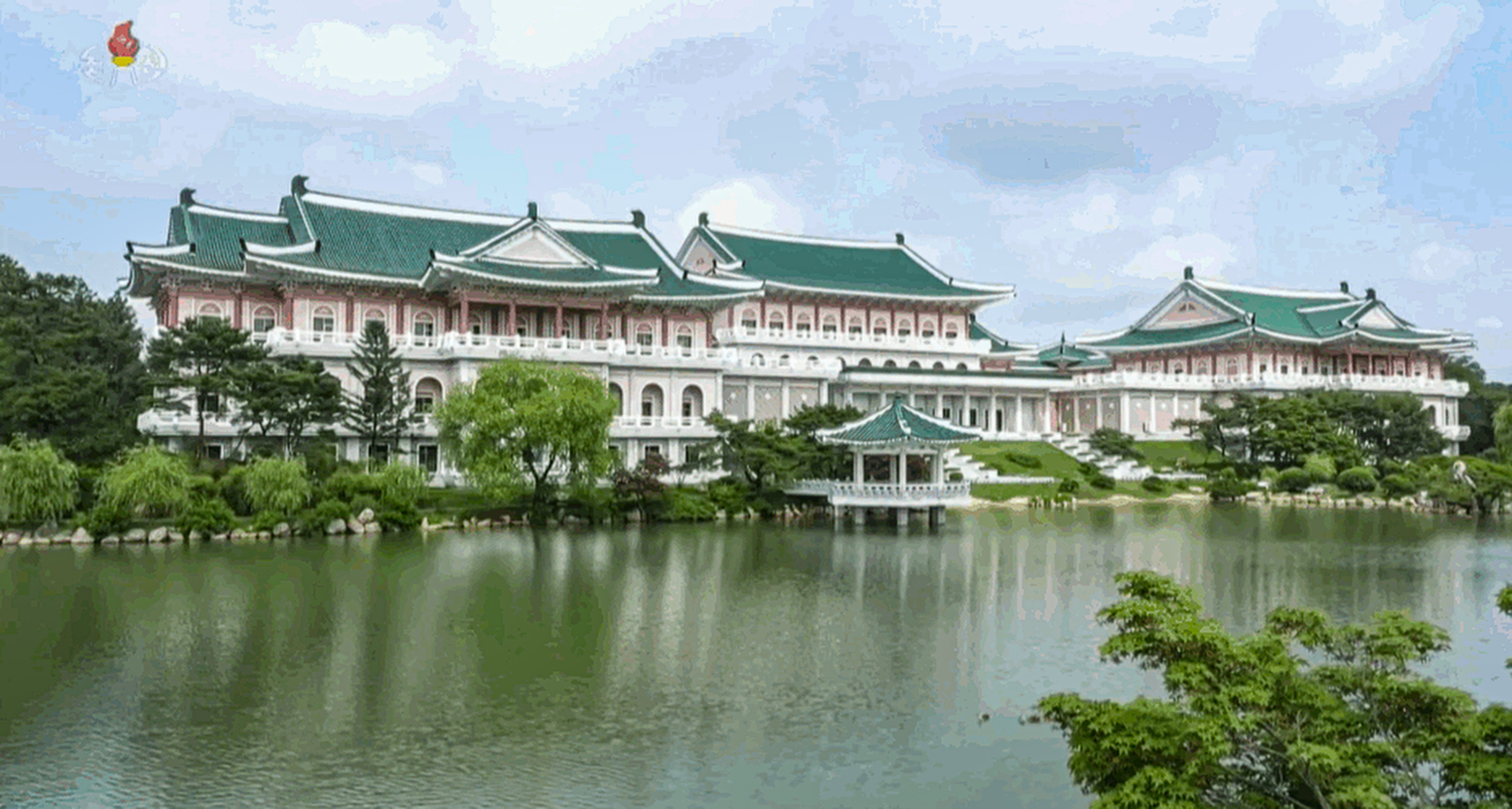 The Kumsusan State Guest House has only welcomed a handful of leaders since it was completed in 2019. Photo: KCTV