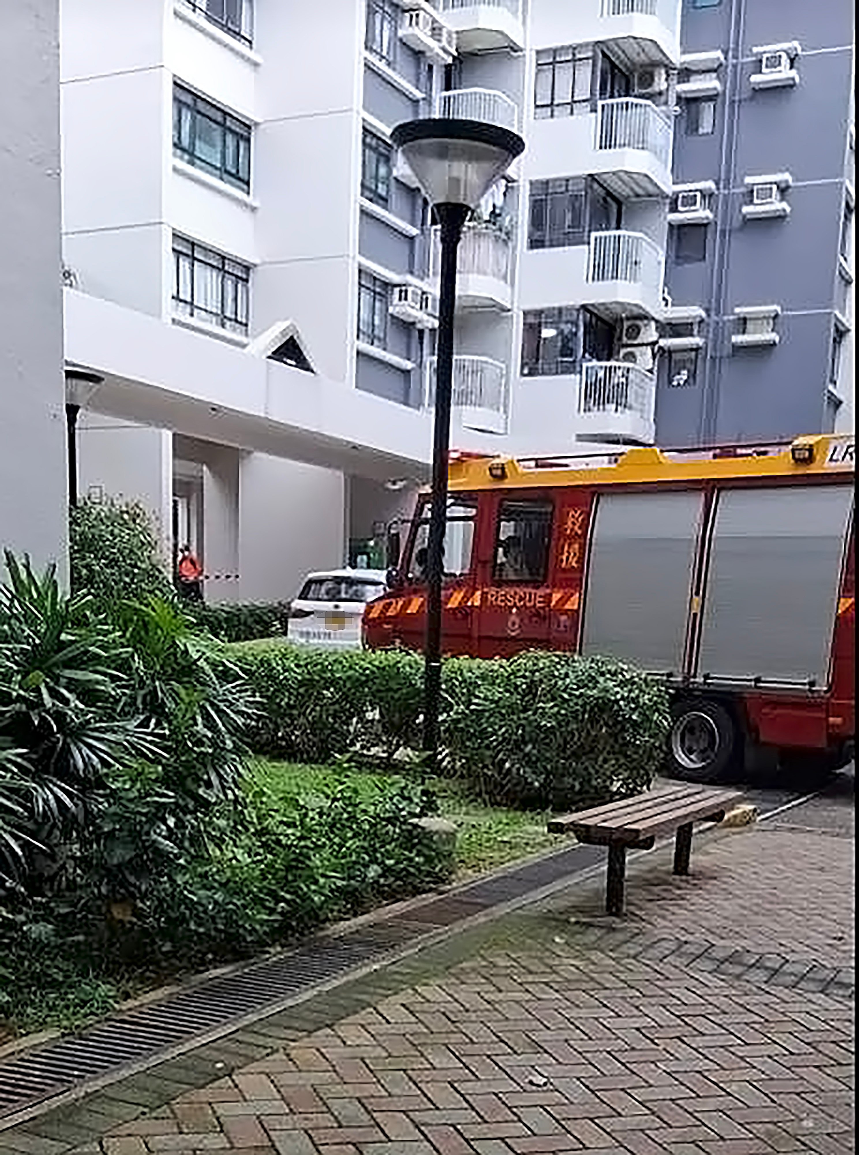 Greendale Court security staff discovered the woman lying unconscious outside the building and paramedics, who arrived shortly after, pronounced her dead at the scene. Photo: Facebook/DB Matters/Stephen Patrick Weblin