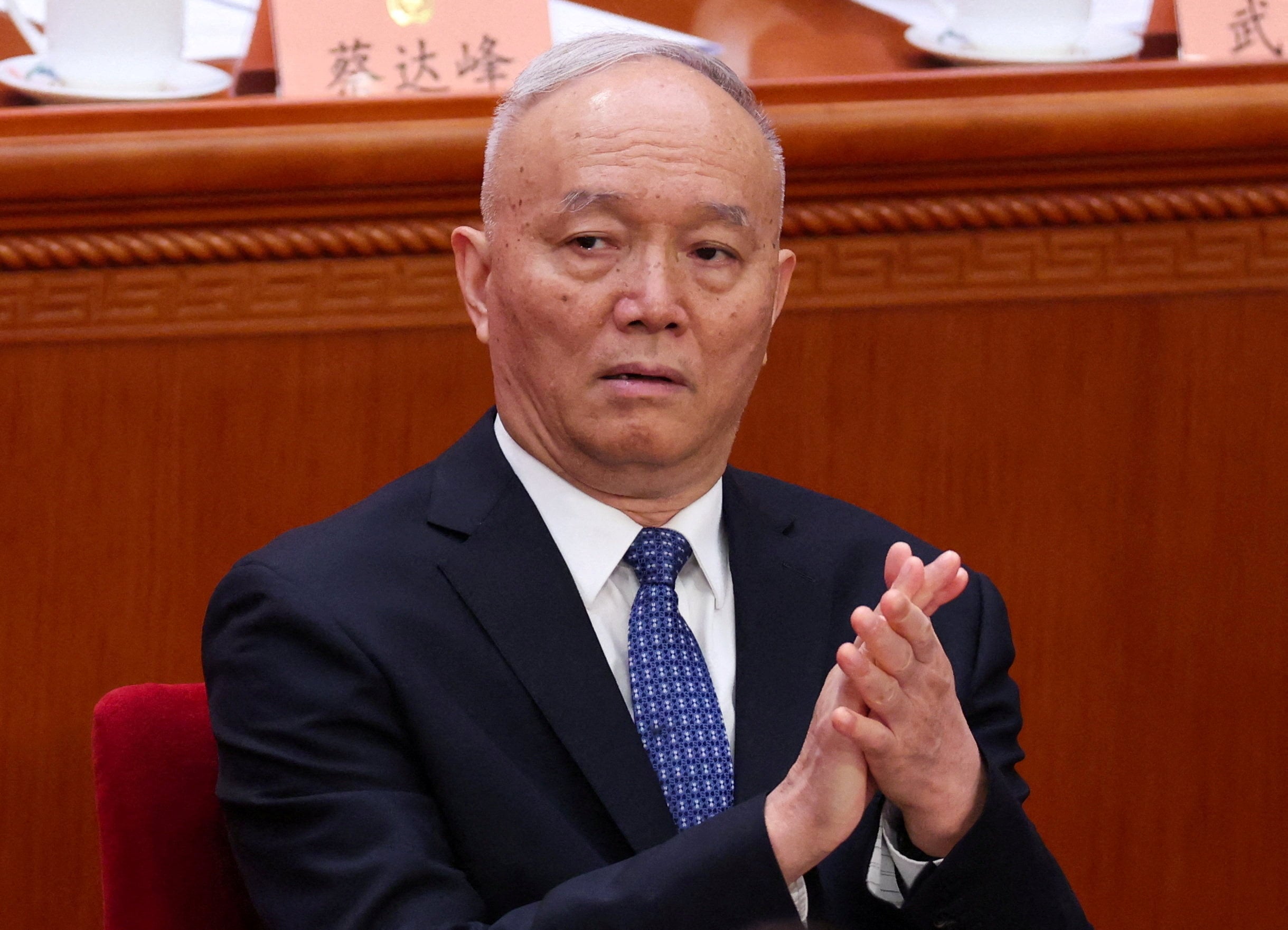 Cai Qi, 70, will head China’s Central Party School. He sits on the Politburo Standing Committee and is secretary of the party’s secretariat and director of the party’s general office. Photo: Reuters