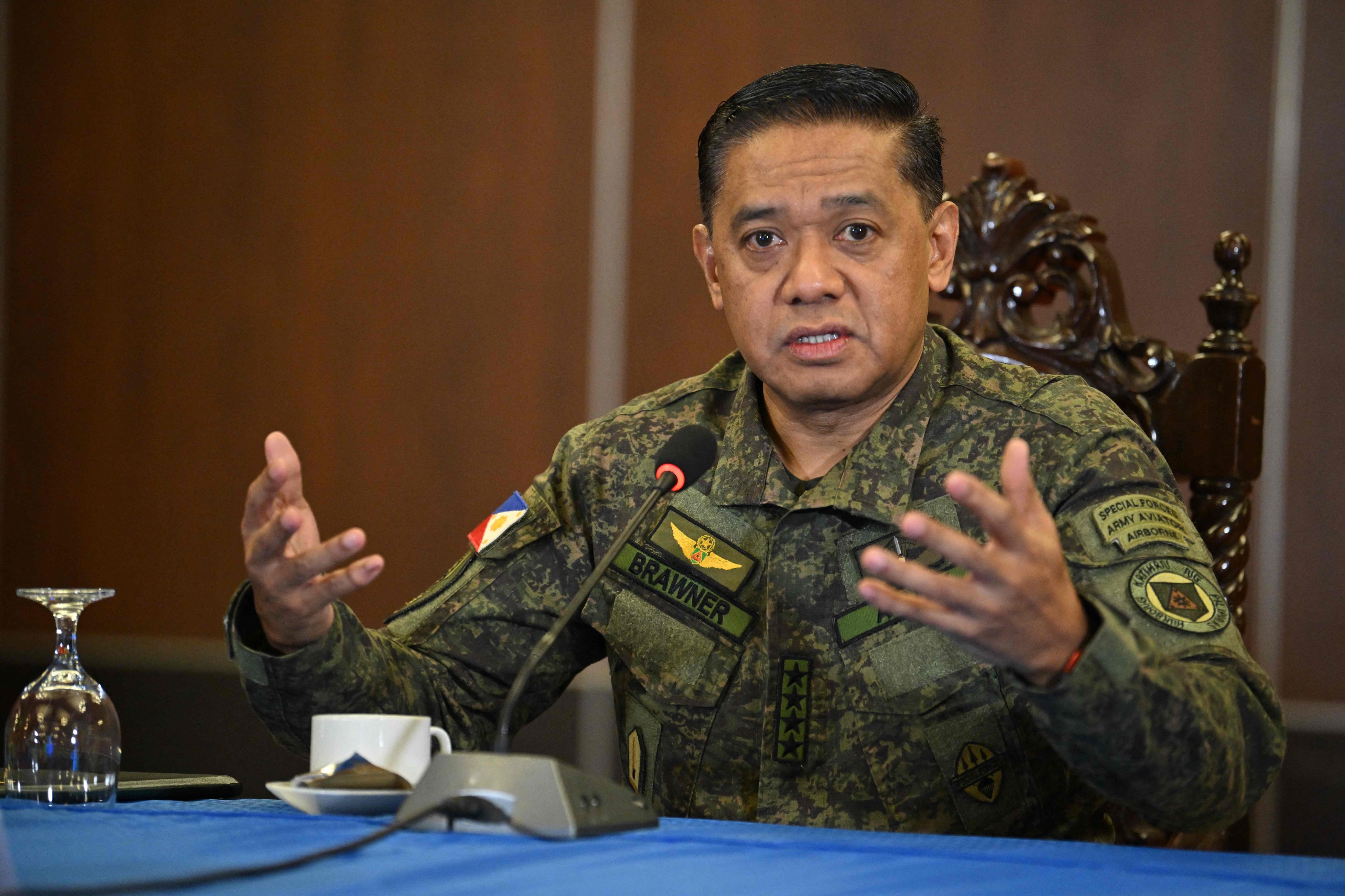 Philippine military chief Romeo Brawner Jnr. Photo: AFP
