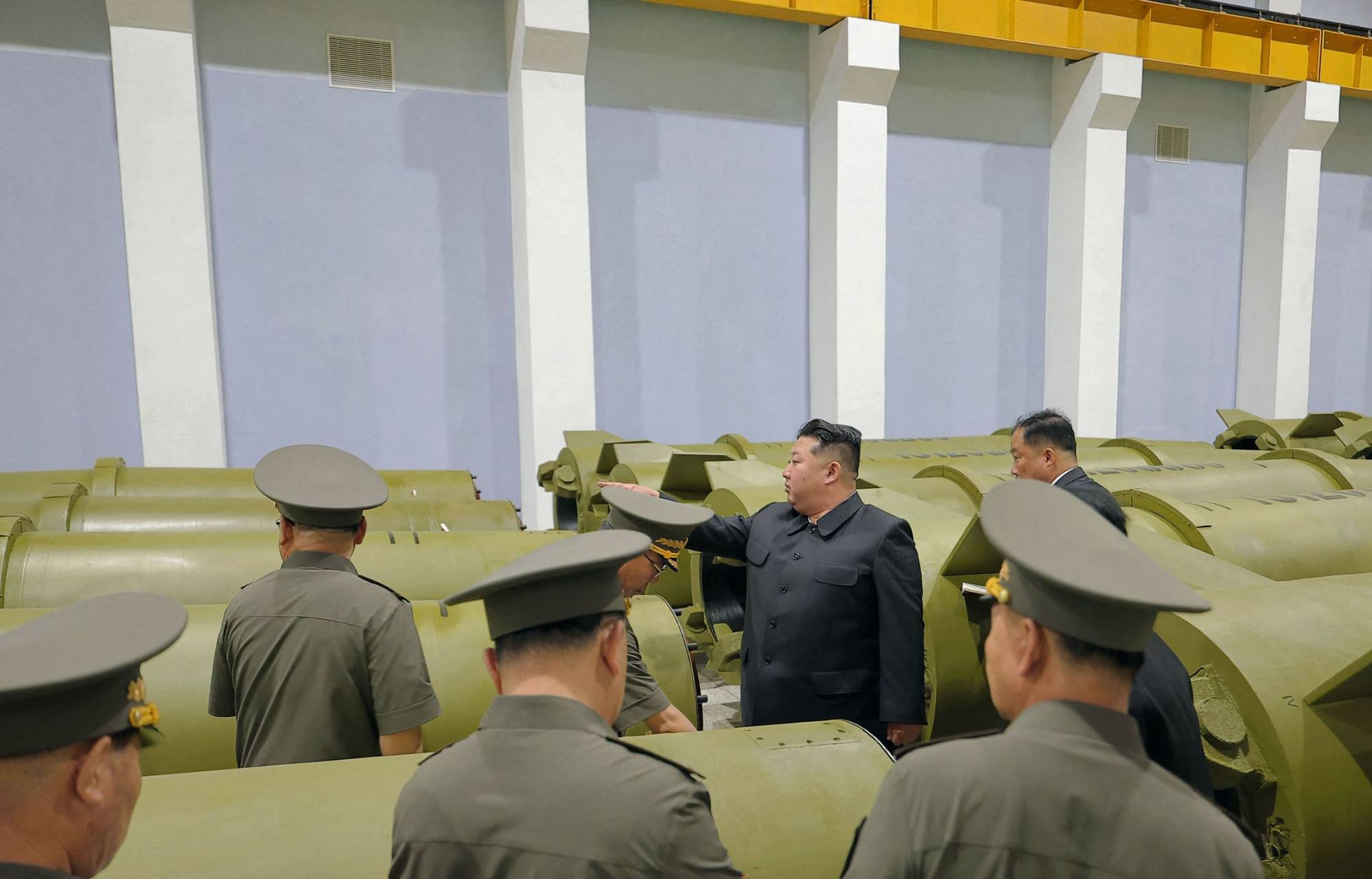 North Korean leader Kim Jong-un visits a military-industrial factory, according to state news agency KCNA. Photo: AFP North Korean leader Kim Jong-un visits a military-industrial factory, according to state news agency KCNA. Photo: AFP