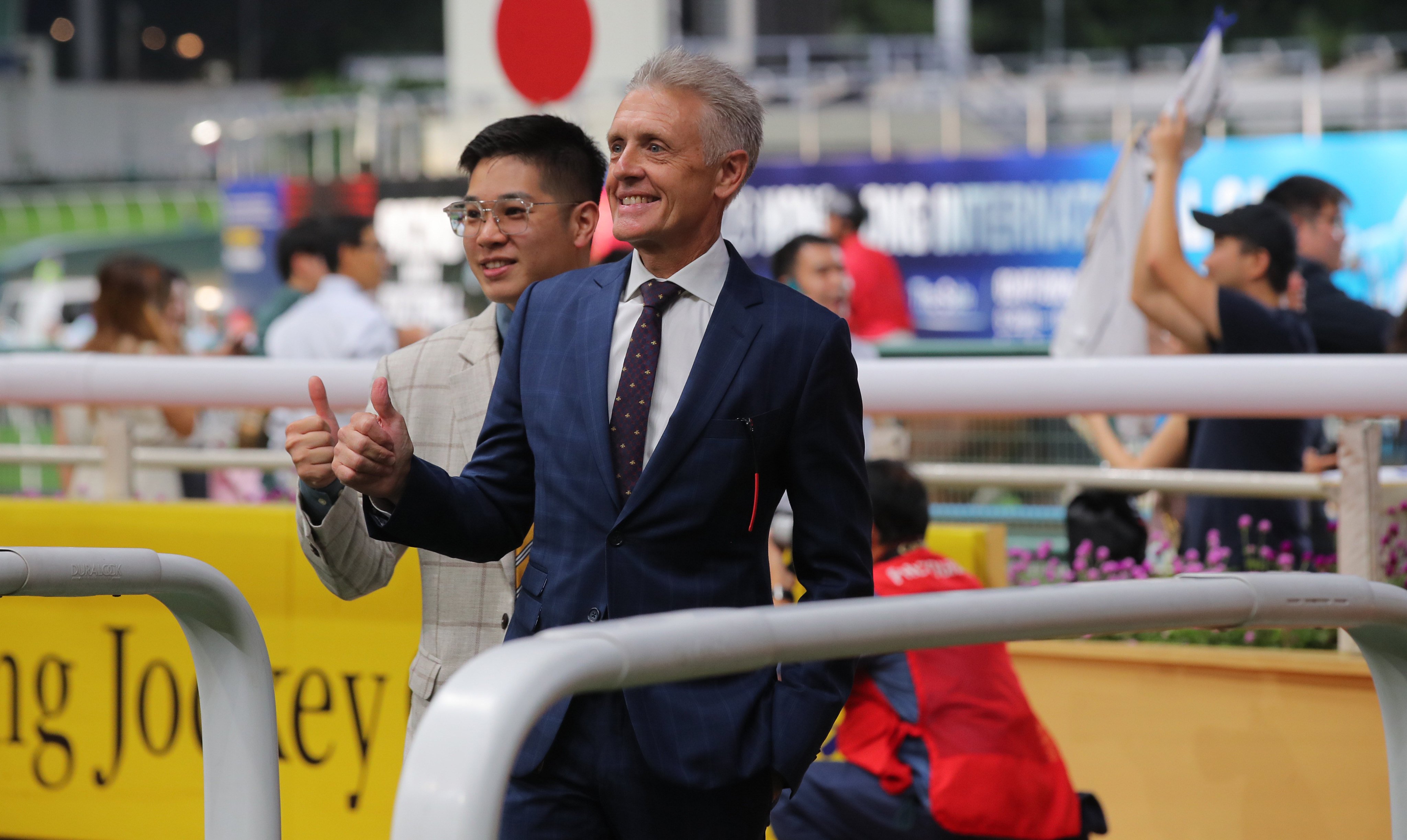 Mark Newnham celebrates a Happy Valley winner. Photos: Kenneth Chan