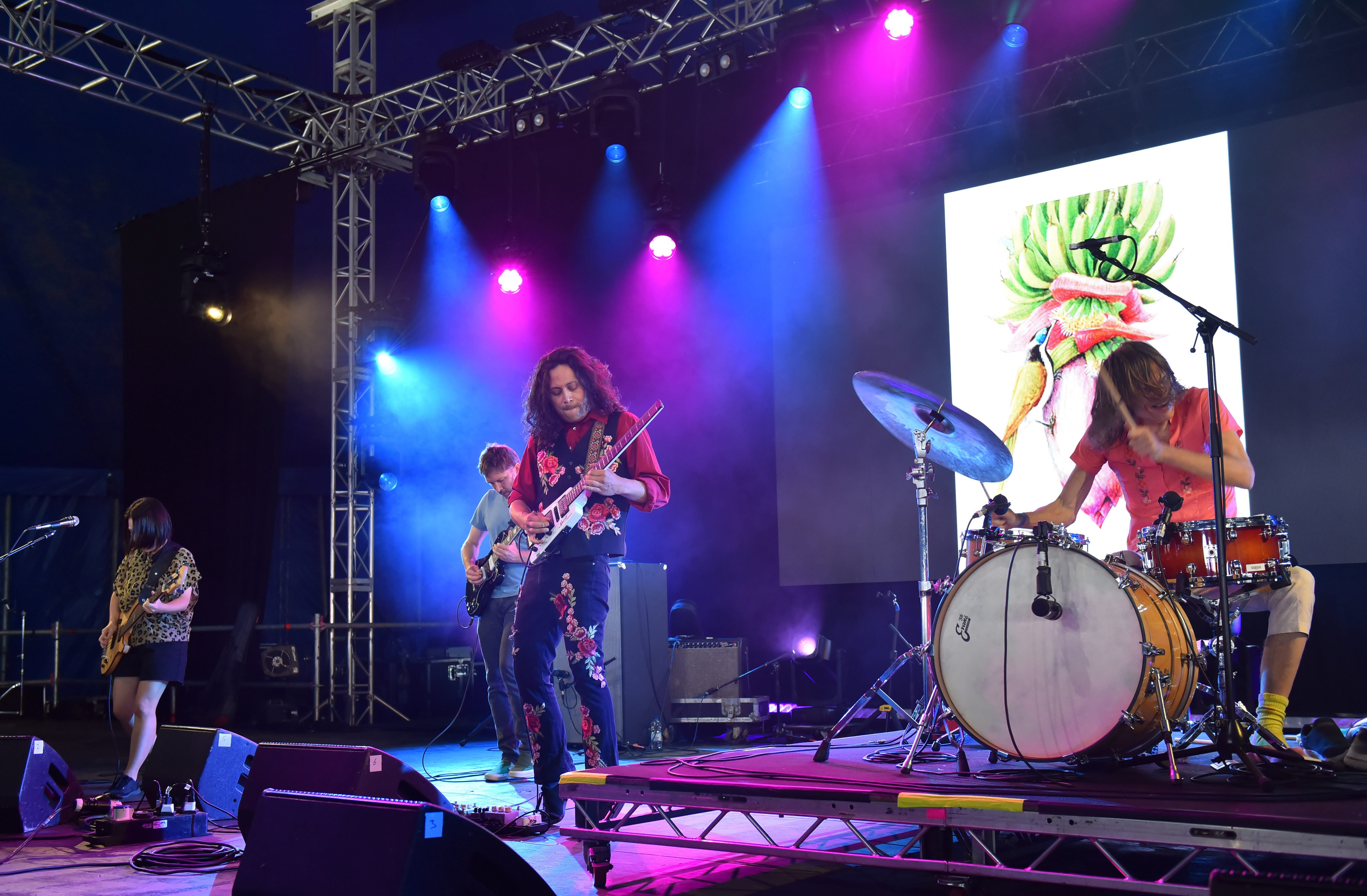 Deerhoof perform on stage during the Womad Festival 2024 in Malmesbury, England. The band will play a gig in Hong Kong this Friday. Photo: Getty Images