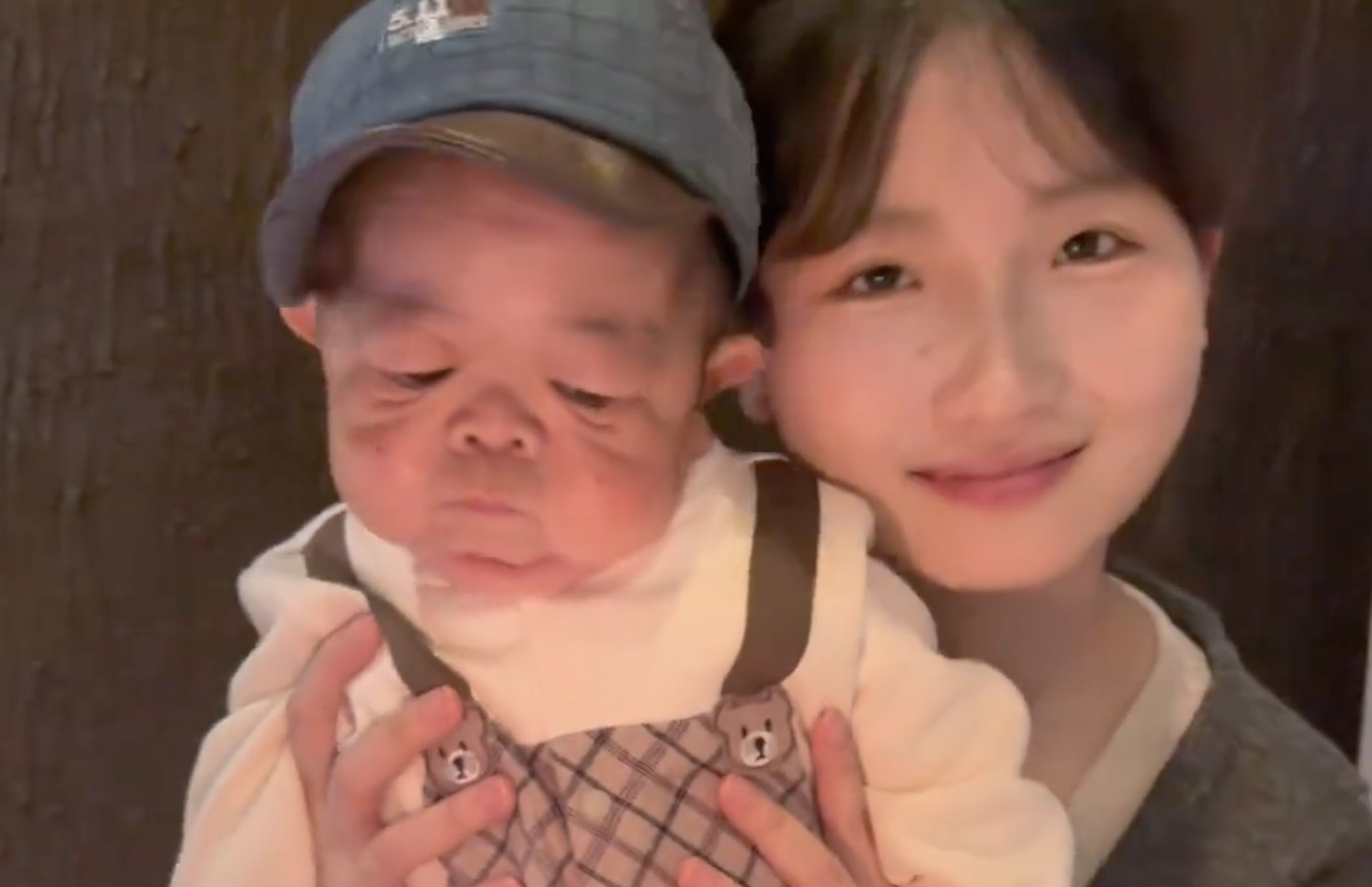 A 25-year-old Chinese man, who has remained the size of a baby, has gone viral after his 21-year-old sister shared her experiences caring for him. Photo: Handout