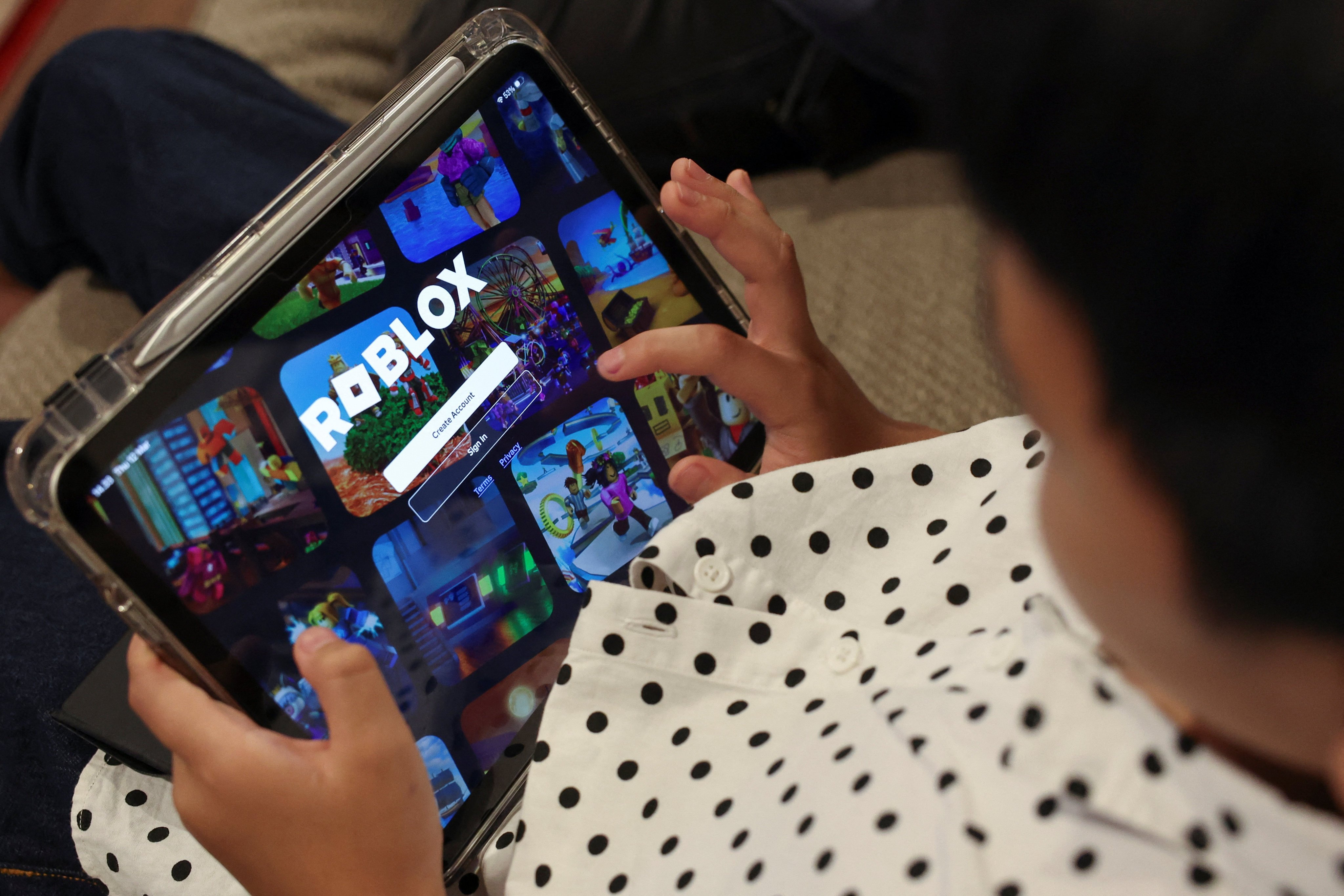 Around 100 million people use Roblox daily, according to the company. Photo: Reuters