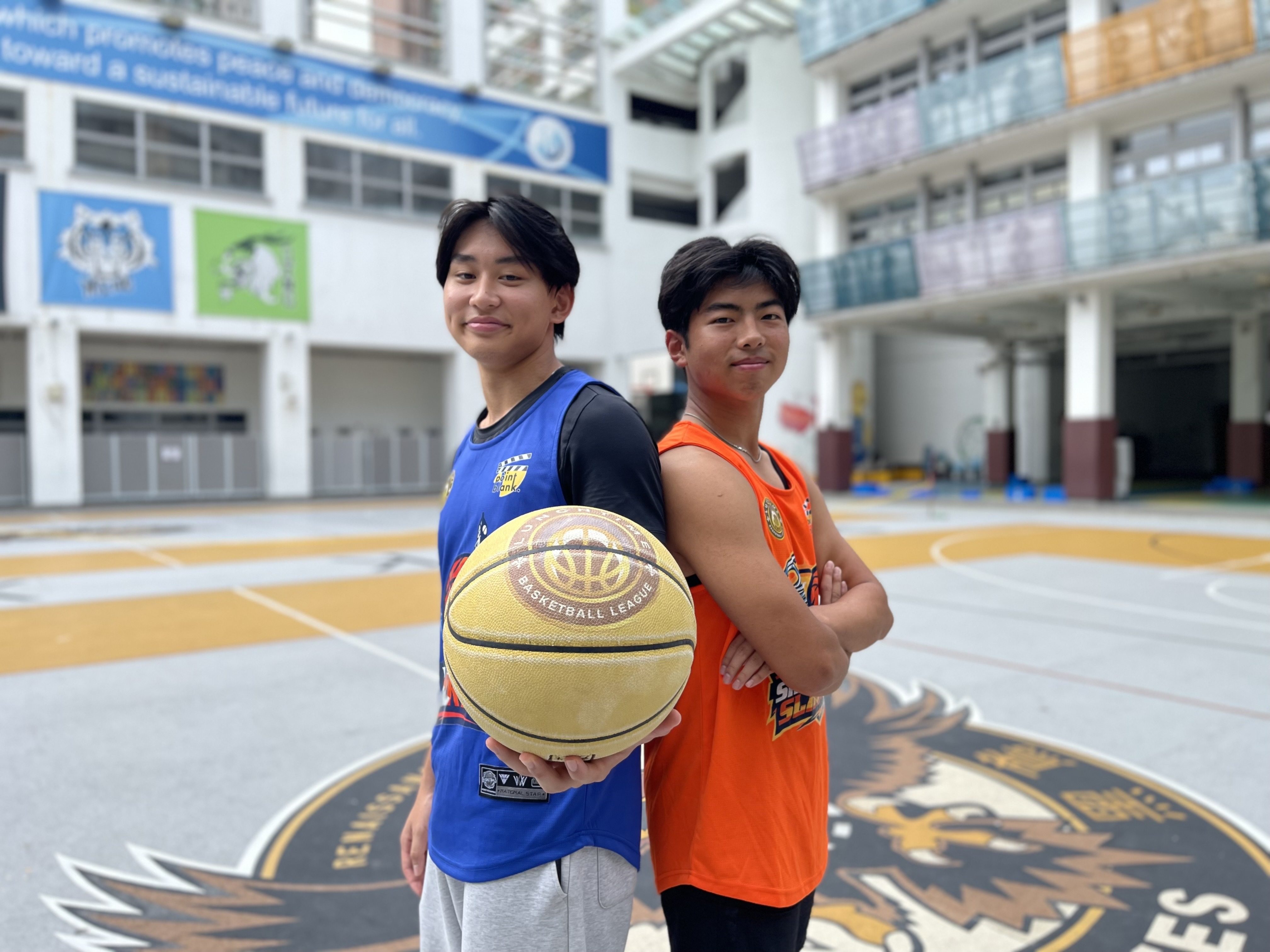 Long Auyeung and Marco So were inspired to create an NBA-style basketball league at their school for one simple reason: their love of the game. Photo: Charlotte Kwan