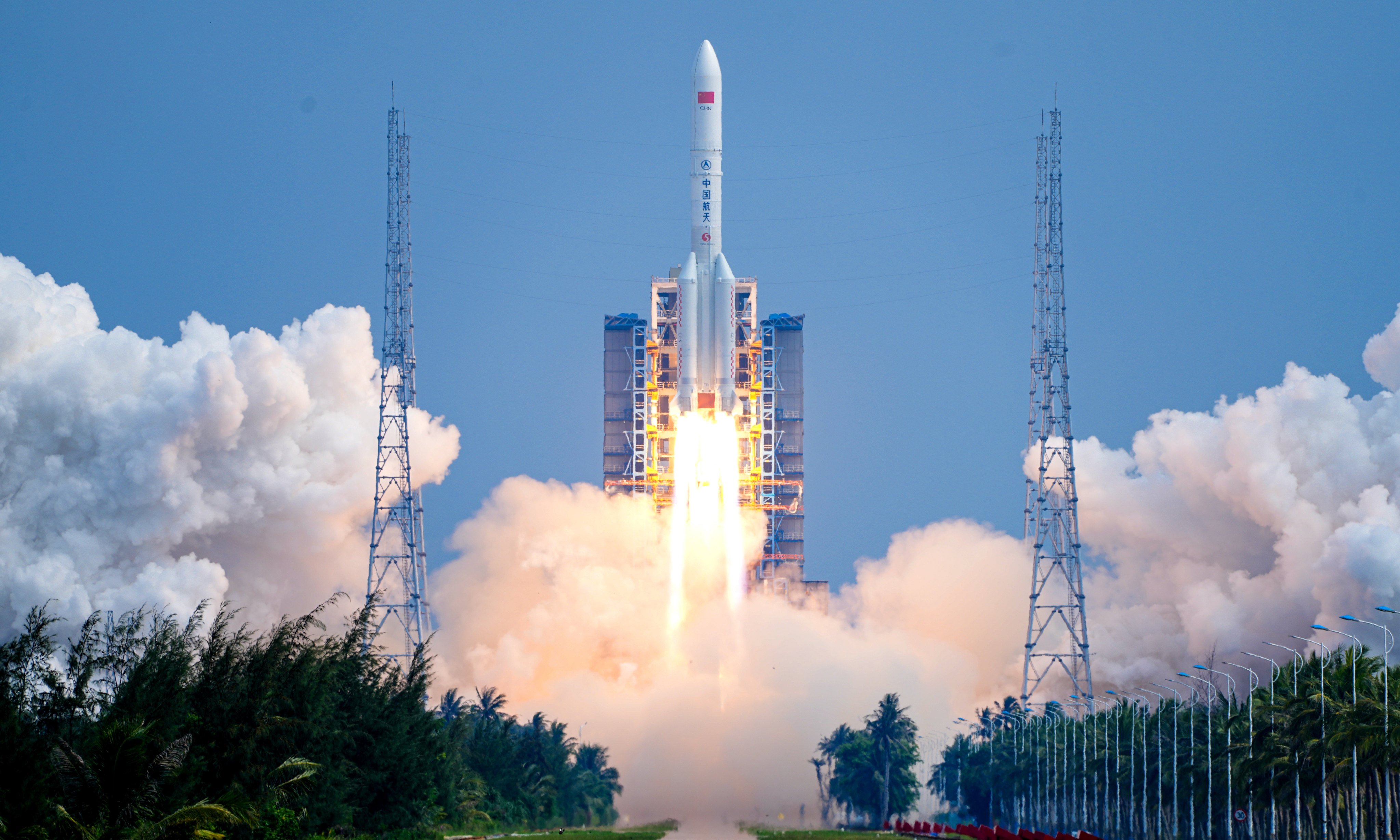 Thursday marked the 11th flight of the Long March 5 series and its first launch of 2026. Photo: Xinhua