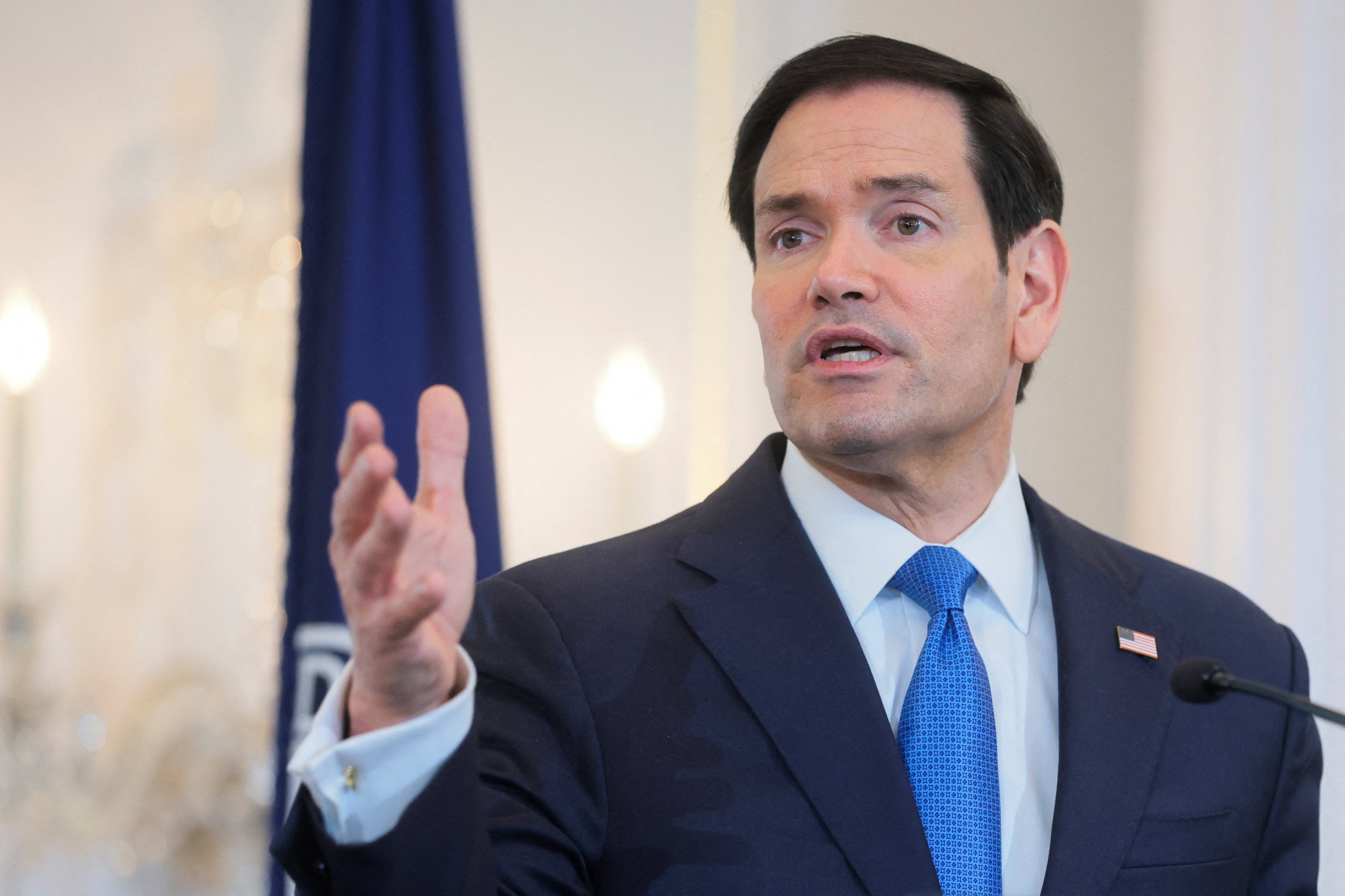 US Secretary of State Marco Rubio announces sanctions on Cuba’s state-owned oil and gas company Union Cuba-Petroleo on Thursday. Photo: Reuters