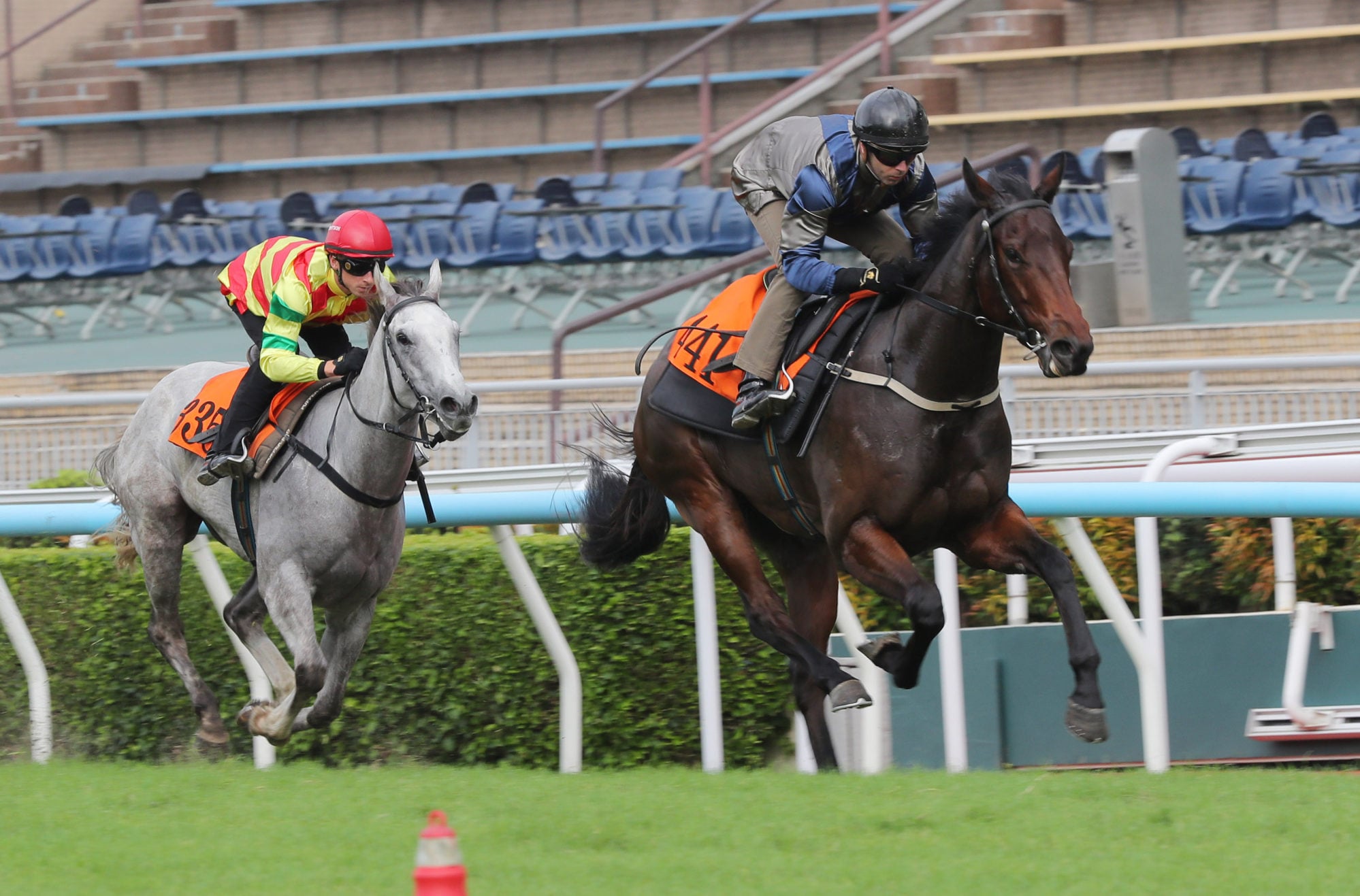 Jedi Spurs bolts up in a trial at Sha Tin last month. Jedi Spurs bolts up in a trial at Sha Tin last month.