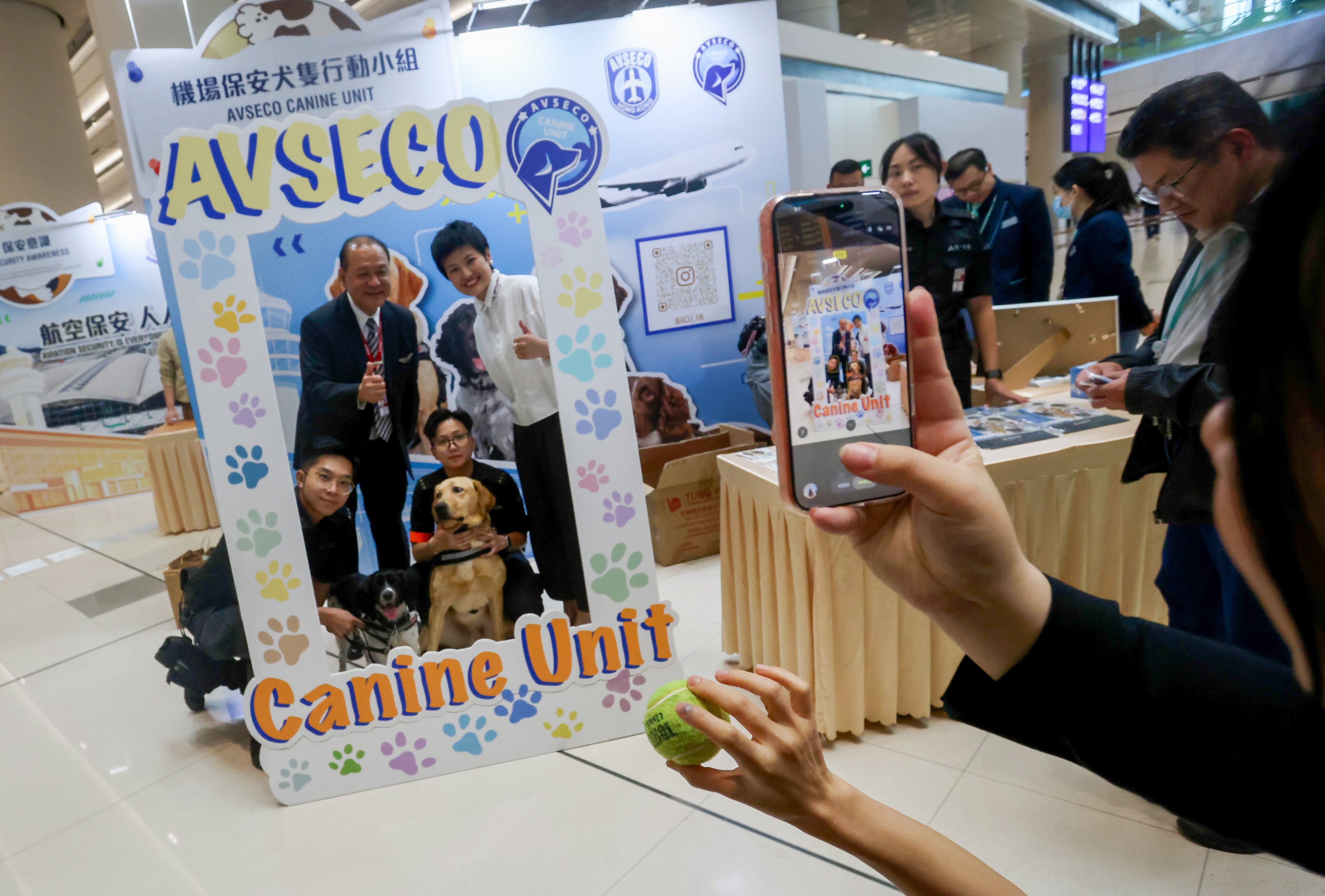 The Avseco Canine Unit has 20 dogs and was set up with the help of police and customs. Photo: Jonathan Wong