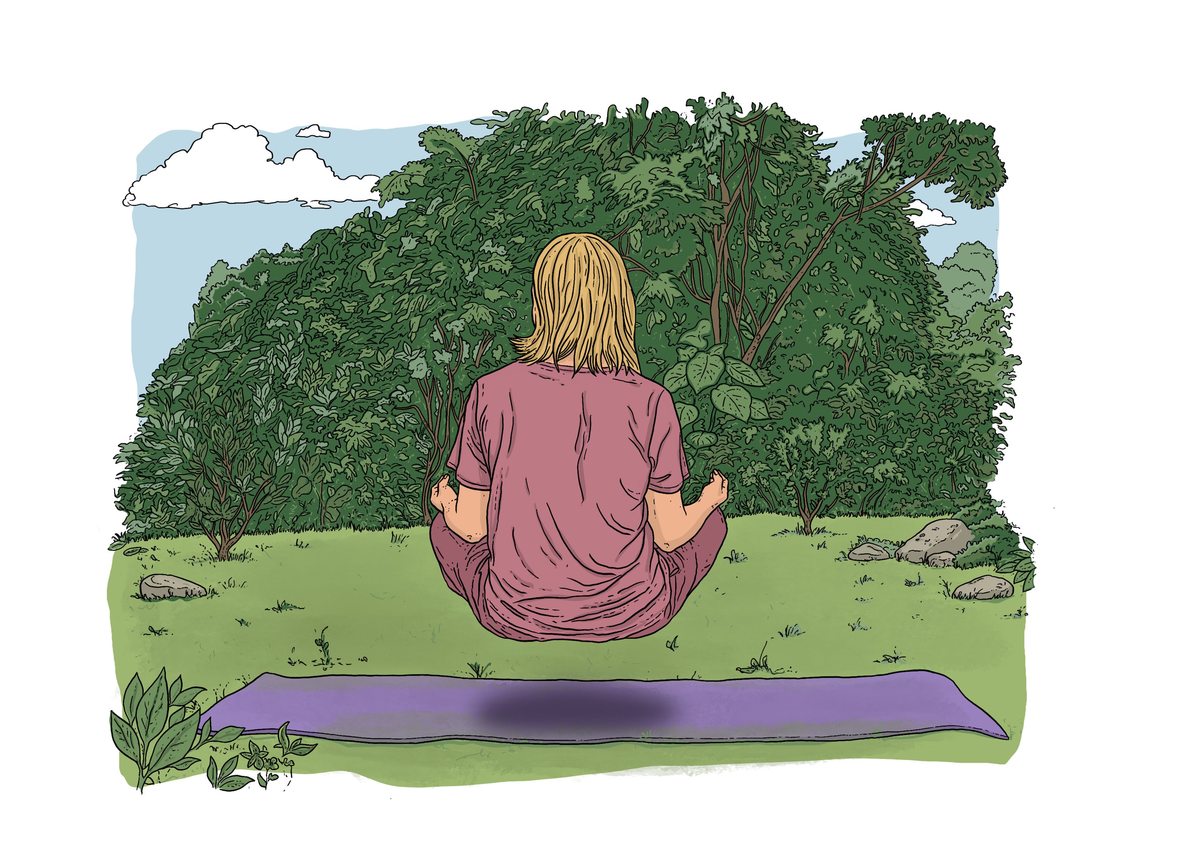 A Hong Kong professional who hid a years‑long cocaine habit reveals how meditation helped her overcome her addiction. Illustration: Cameira