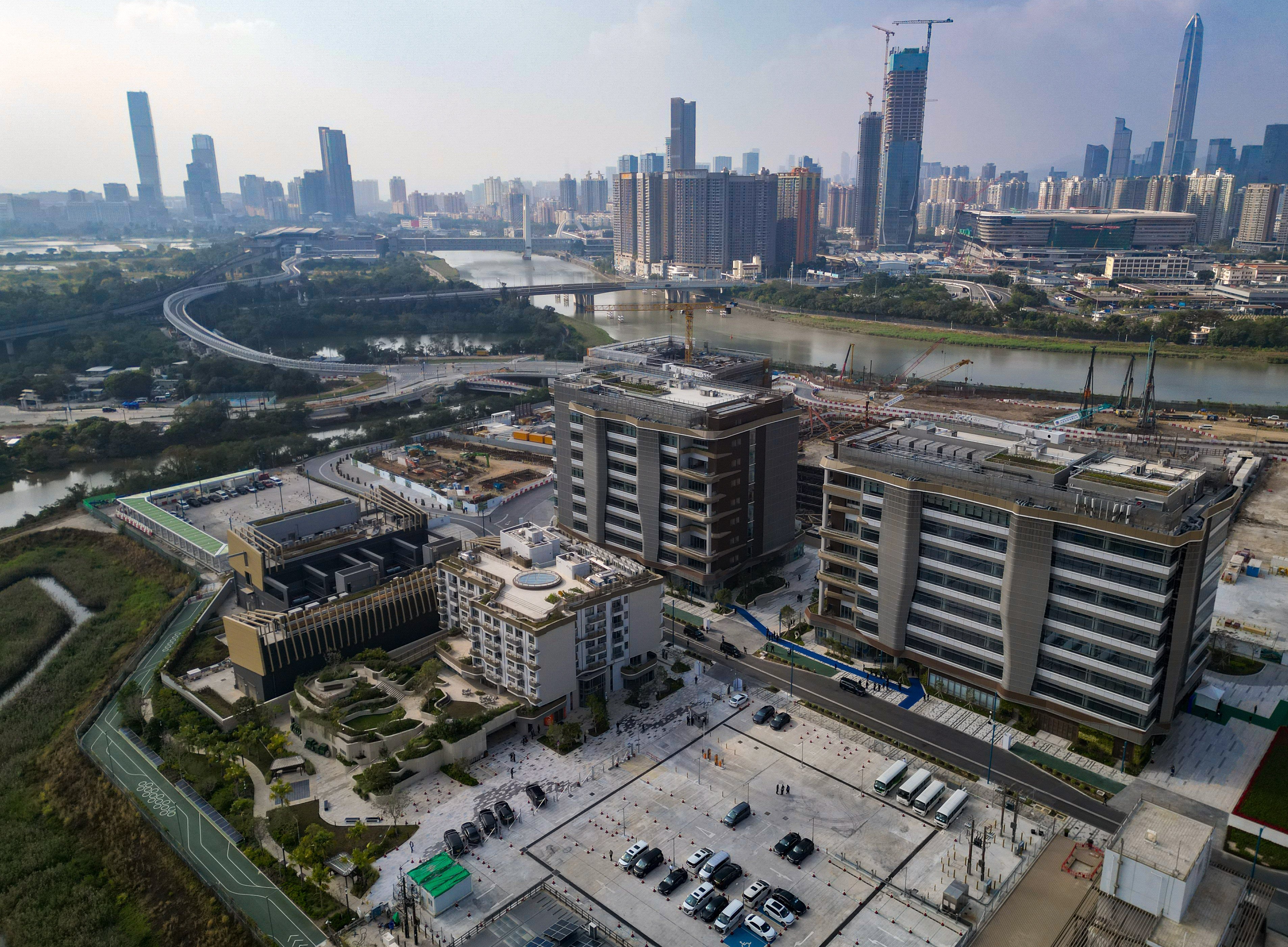 An aerial view of the Hong Kong-Shenzhen Innovation and Technology Park. Photo: Eugene Lee