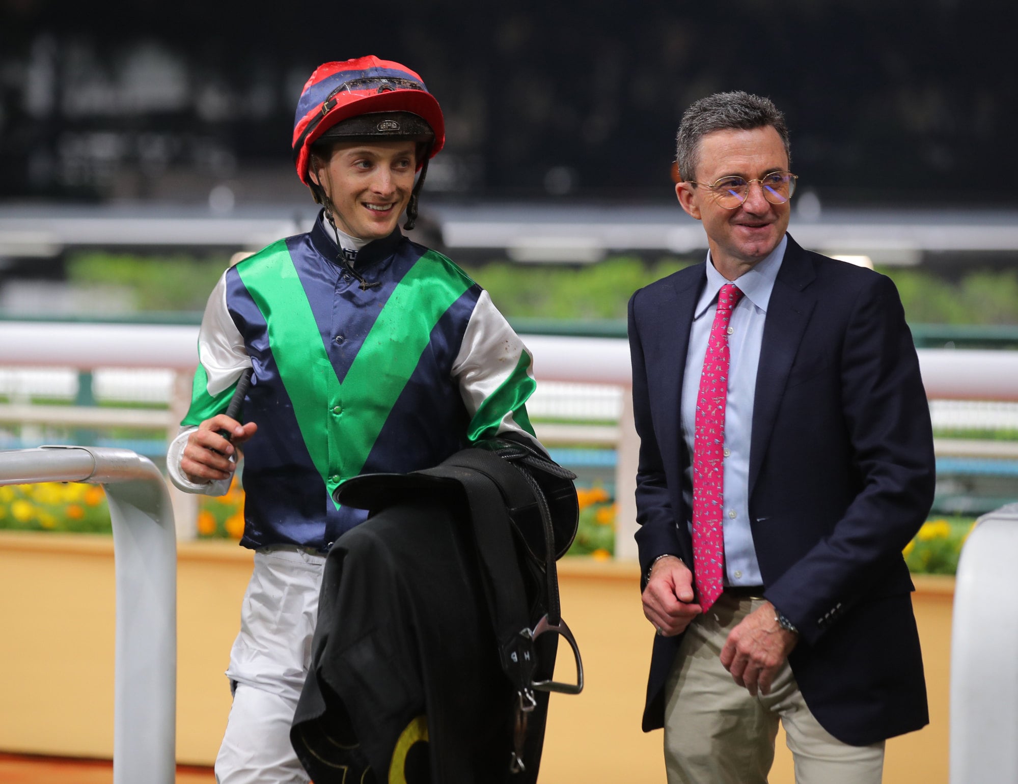 Jockey Harry Bentley was taken to hospital after a fall at Sha Tin on Saturdyay. Jockey Harry Bentley was taken to hospital after a fall at Sha Tin on Saturdyay.