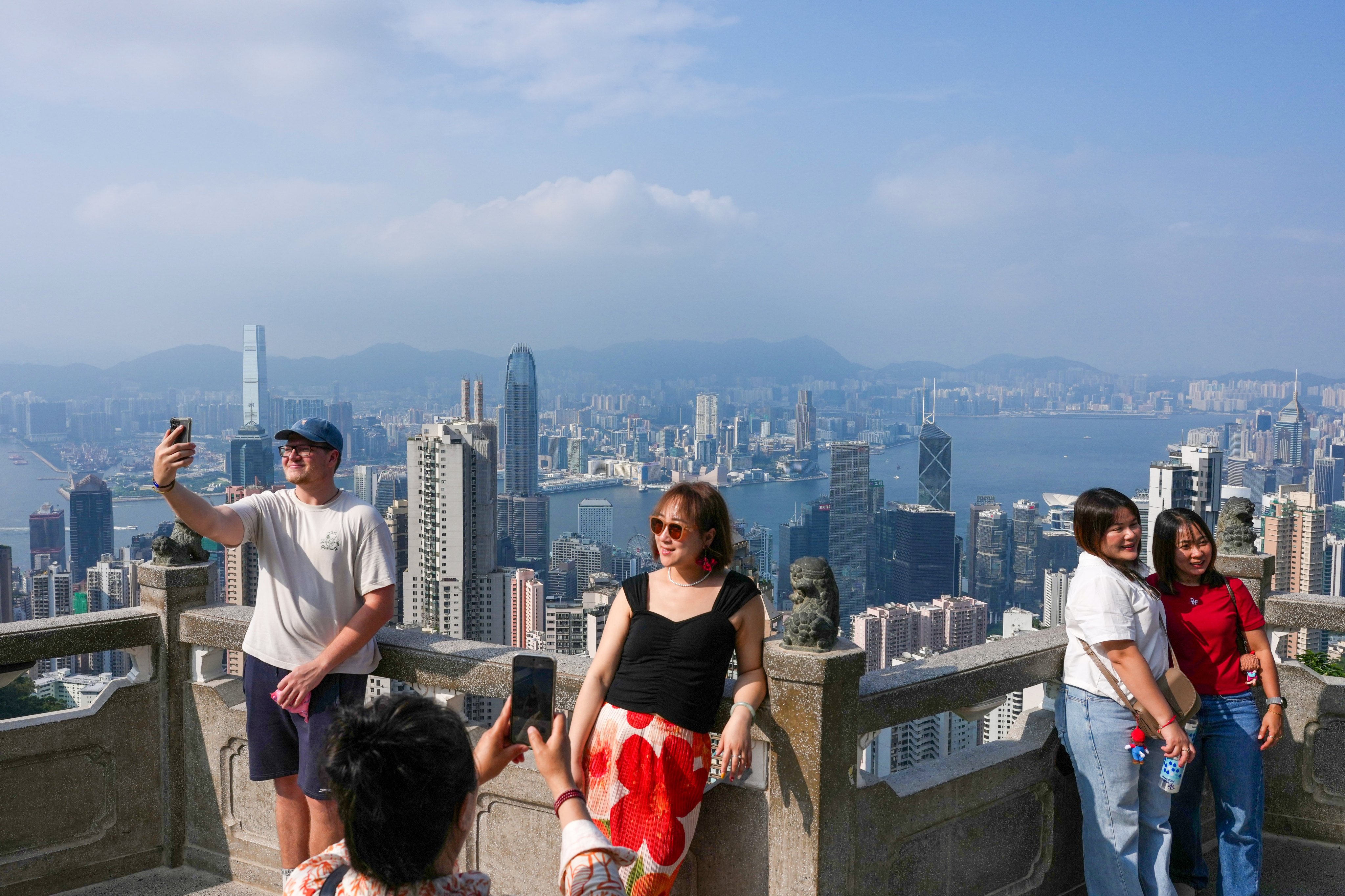 City leader John Lee has cited broad-based recoveries across multiple sectors, including the tourism industry, as signs that the economy is rebounding strongly. Photo: Karma Lo