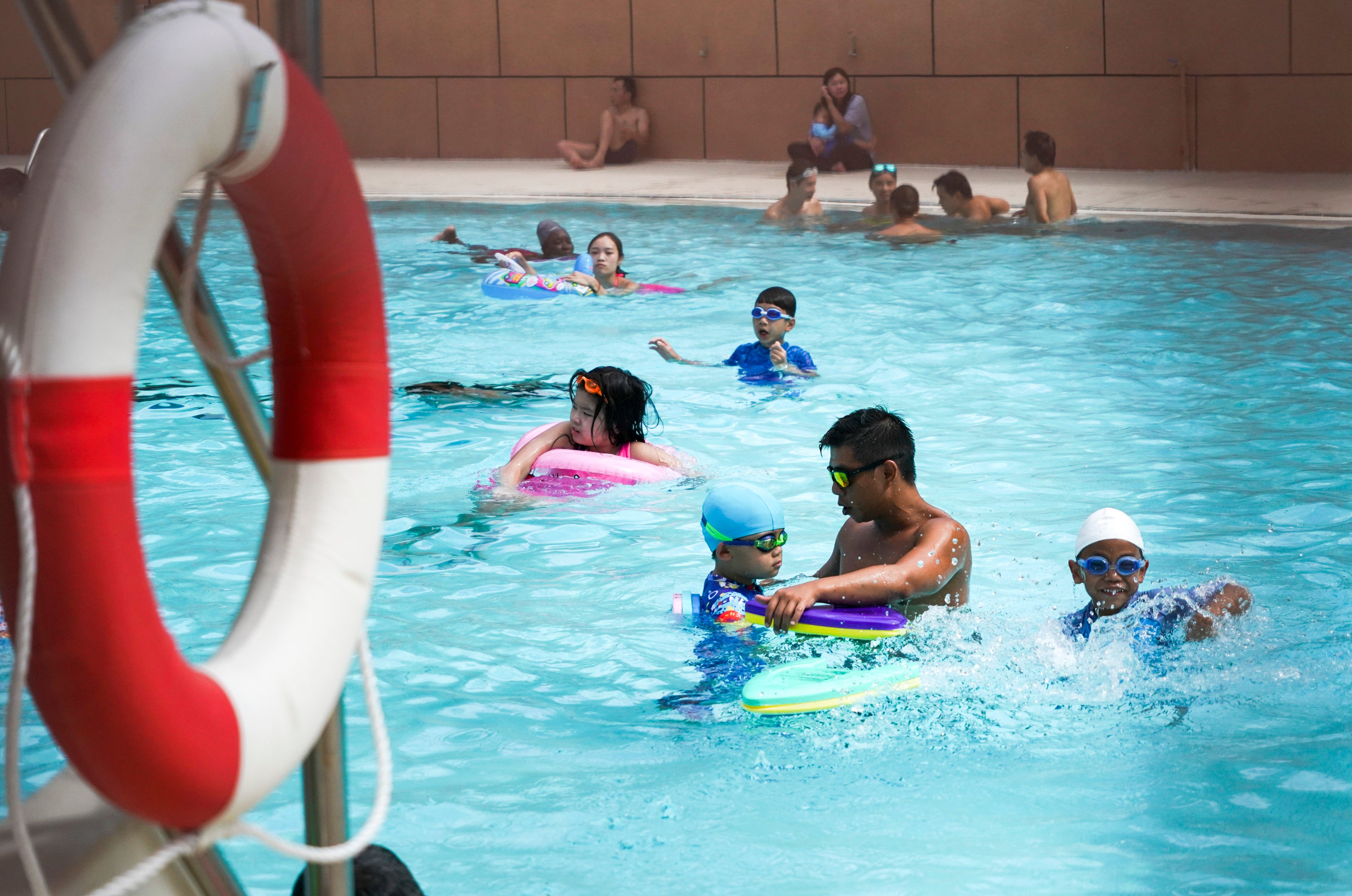 Kowloon Park Swimming Pool. While public pools likely have lightning-protection systems, such measures cannot guarantee total protection. Photo: Felix Wong