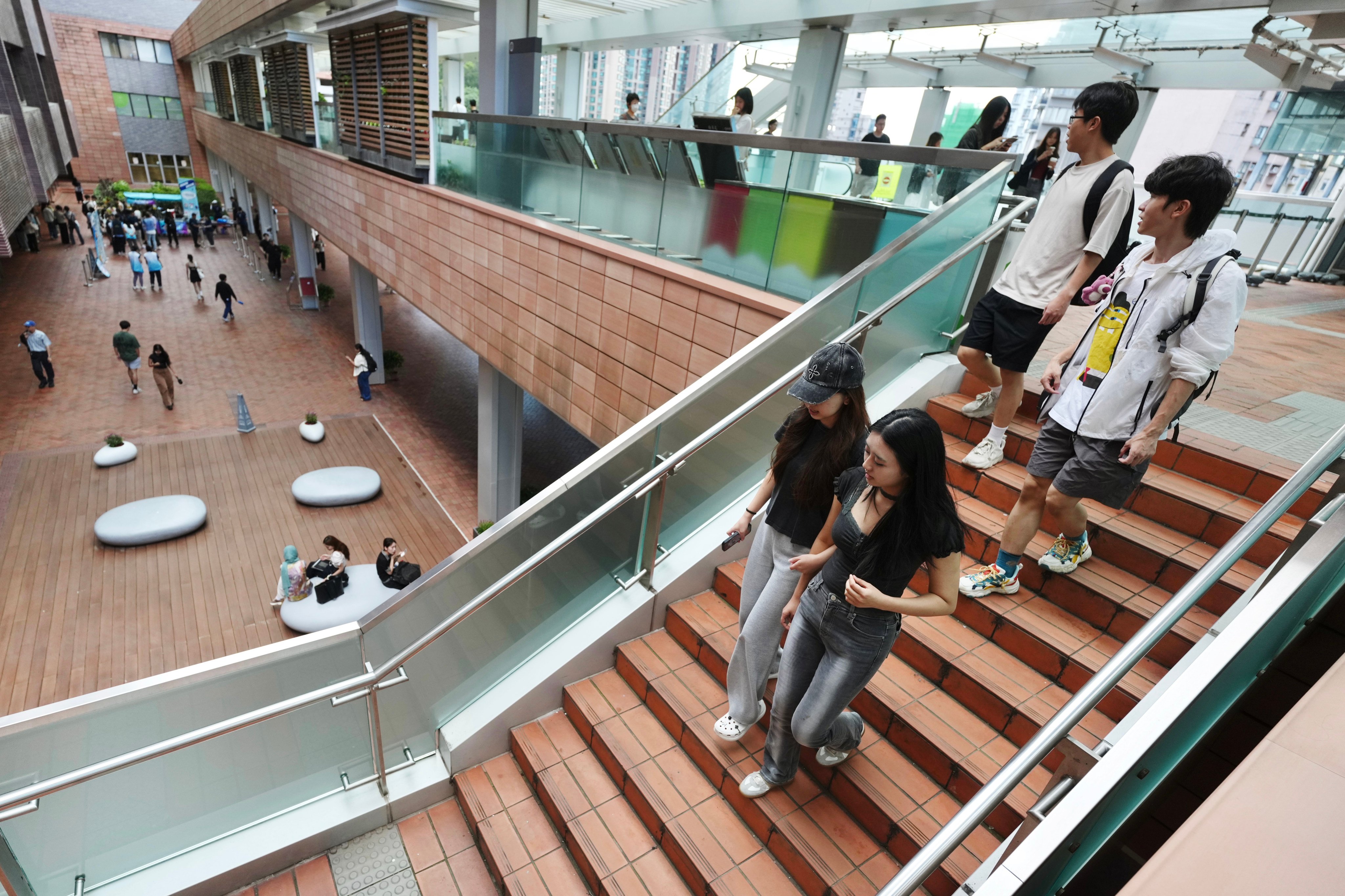 Students at the University of Hong Kong in Pok Fu Lam. Photo: Karma Lo