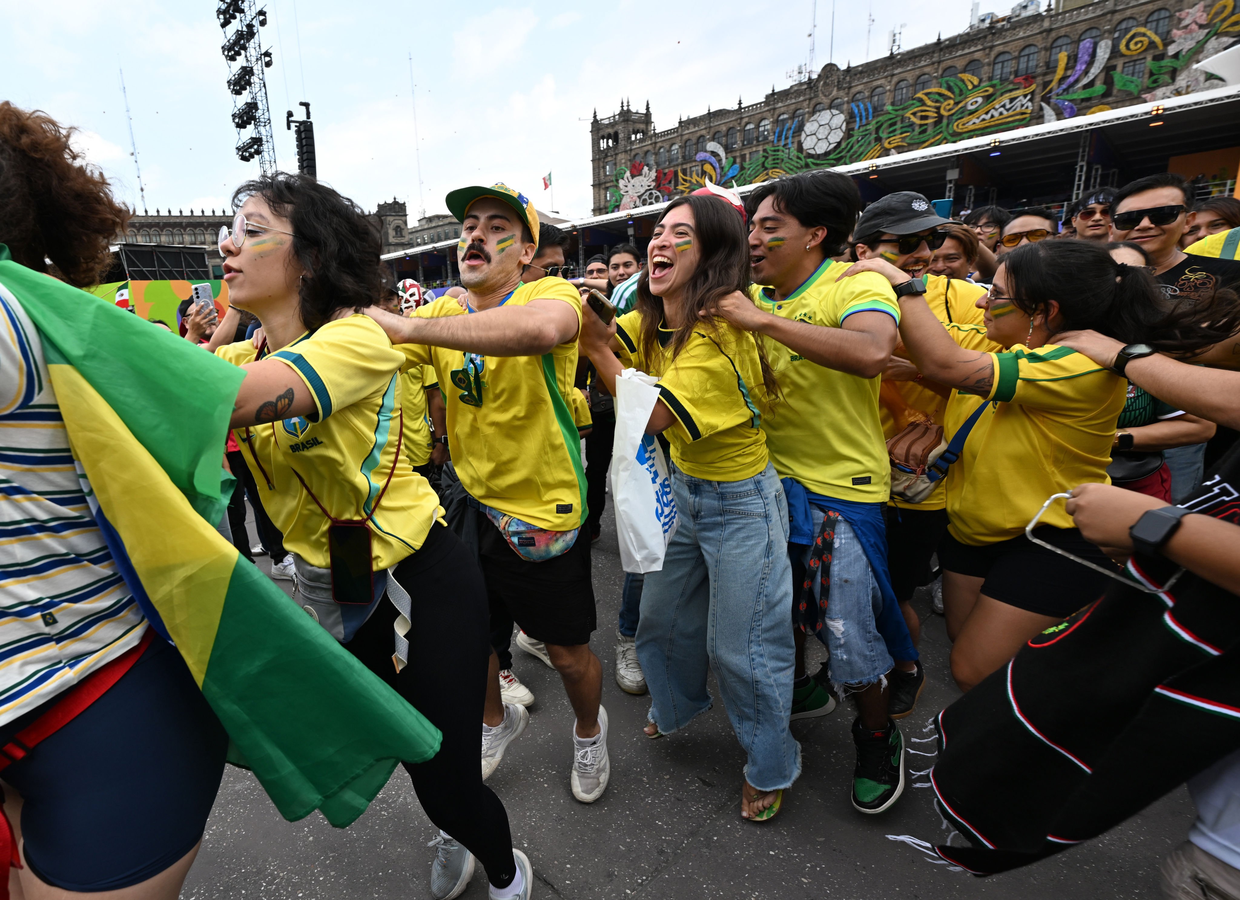 Mexico City has welcomed an influx of foreign fans for the opening games of the tournament. Photo: Xinhua