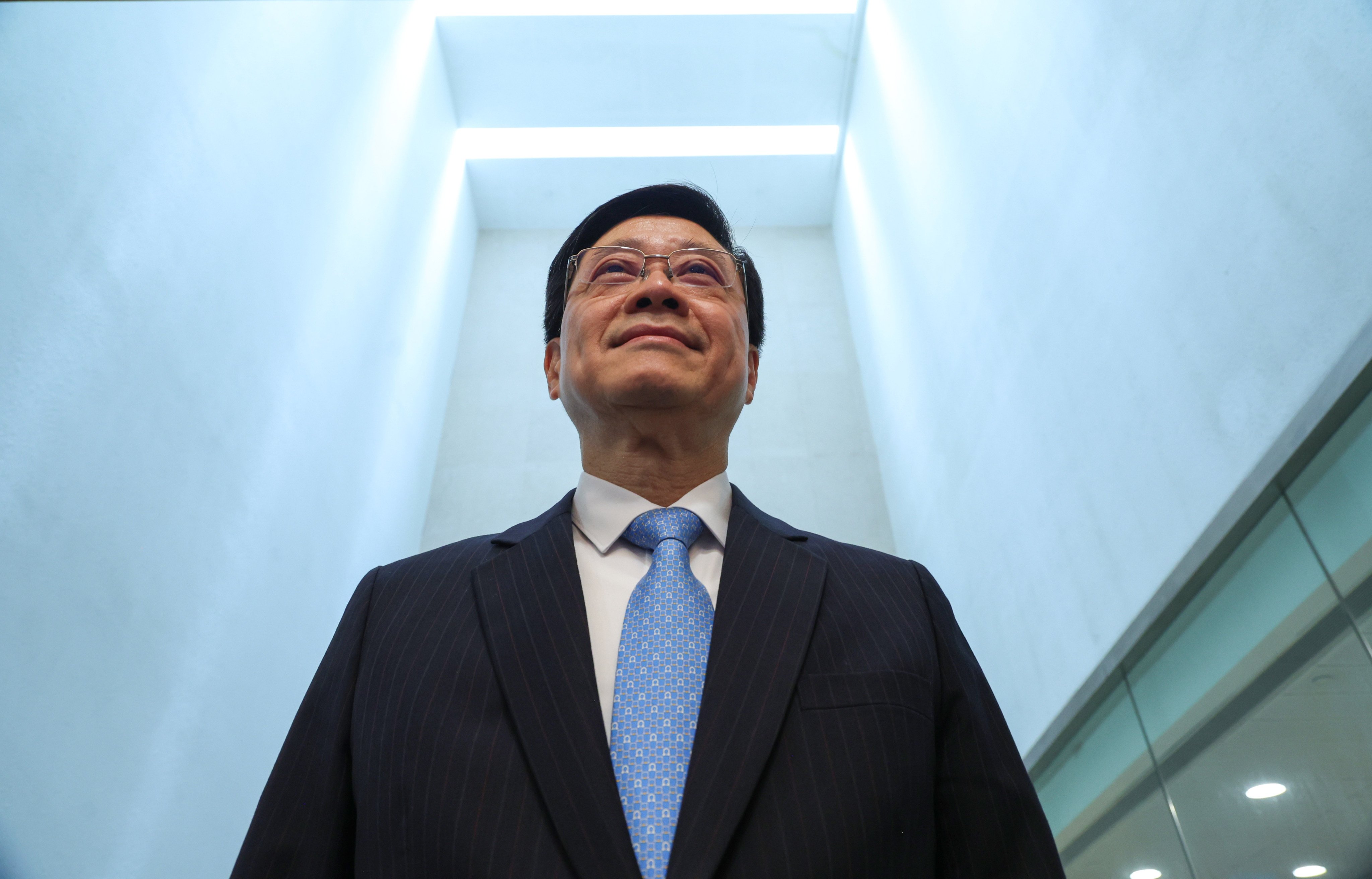 Chief Executive John Lee Ka-chiu is interviewed by the Post at the Chief Executive’s Office in Tamar. Photo: Dickson Lee