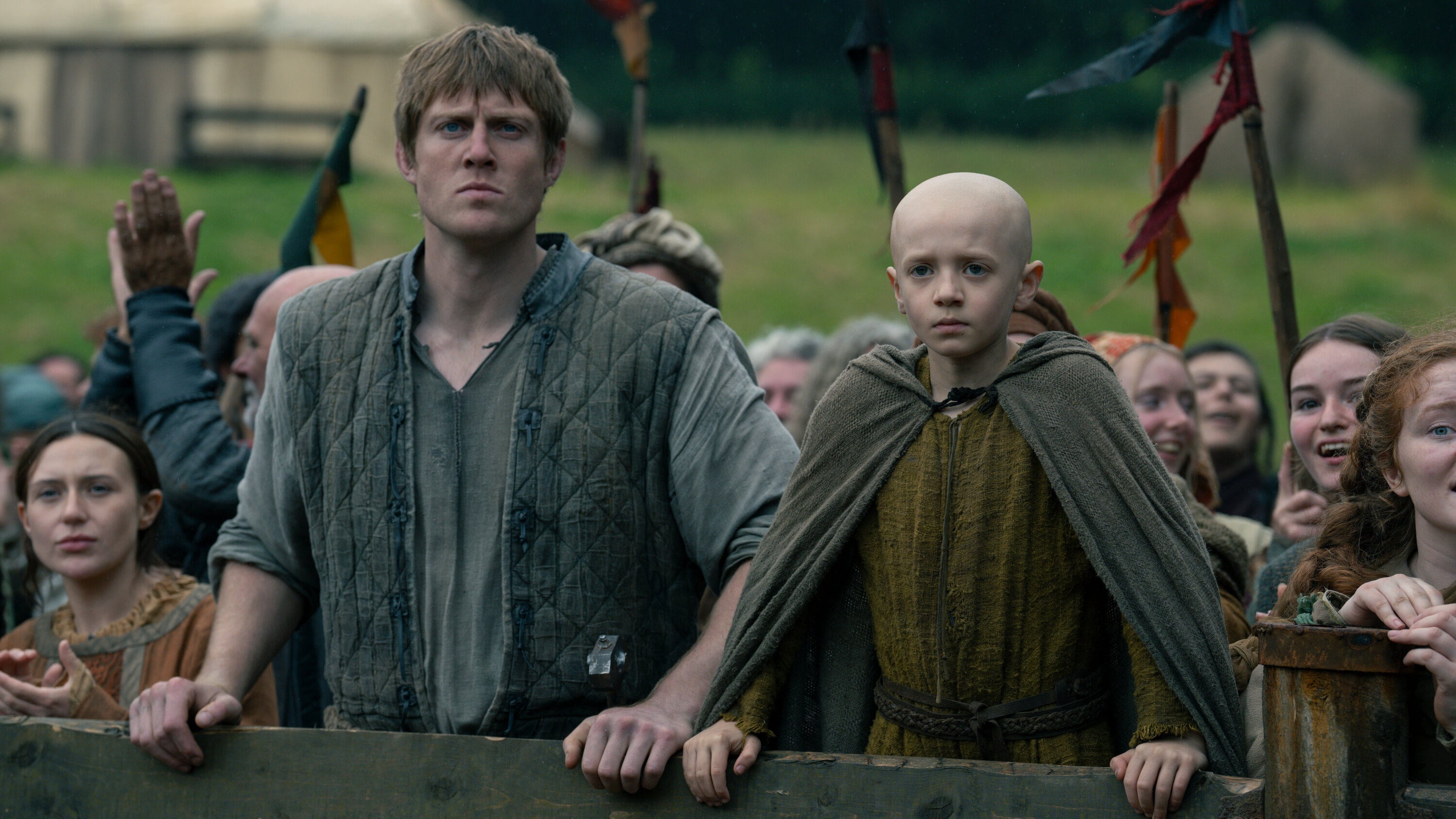 Peter Claffey, left, and Dexter Sol Ansell star as an aspiring knight and squire in “A Knight of the Seven Kingdoms,” the latest series in the “Game of Thrones” franchise.