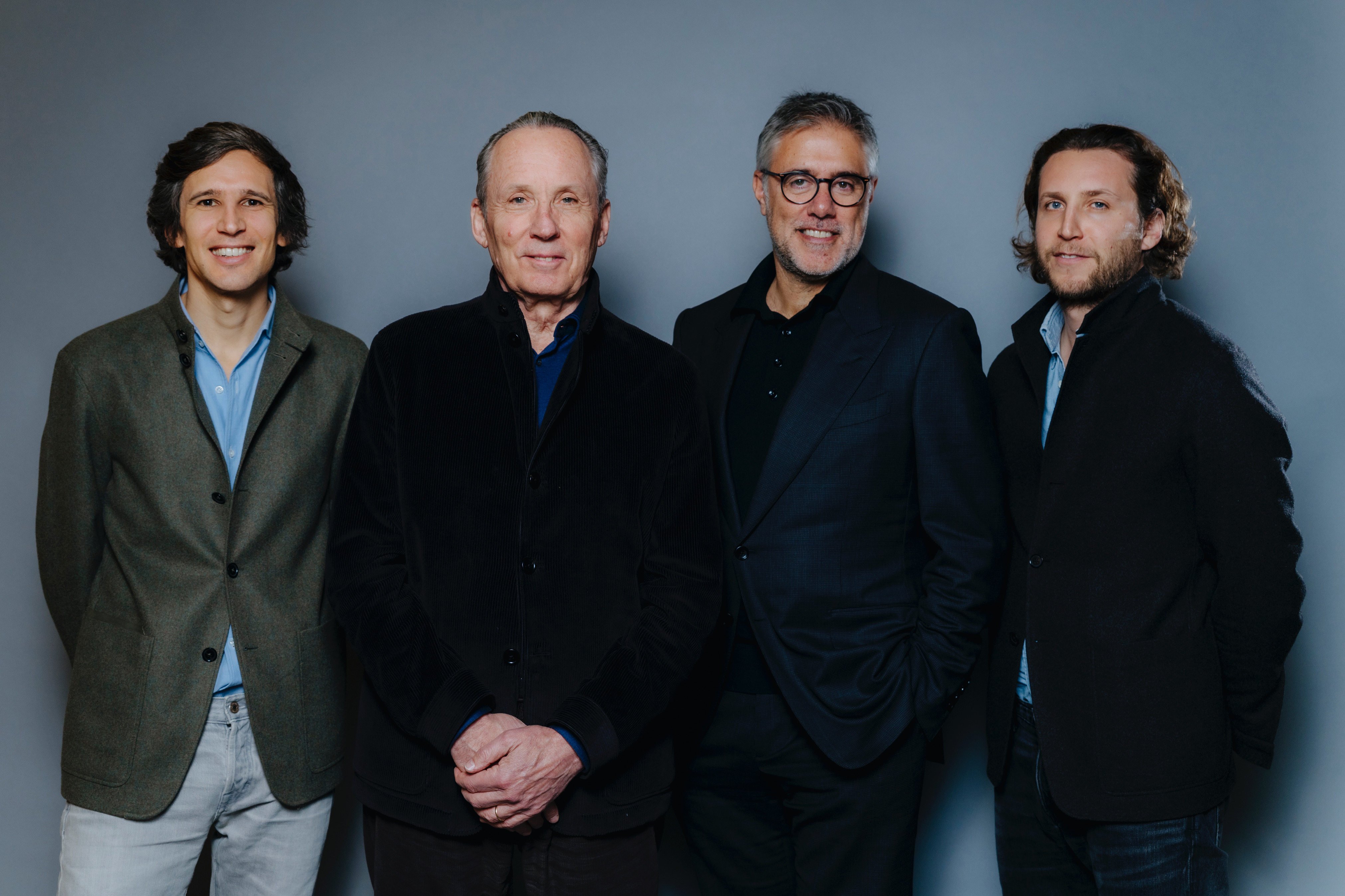 From left: Angelo Zegna, Gildo Zegna, Gianluca Tagliabue and Edoardo Zegna. Photo: Handout