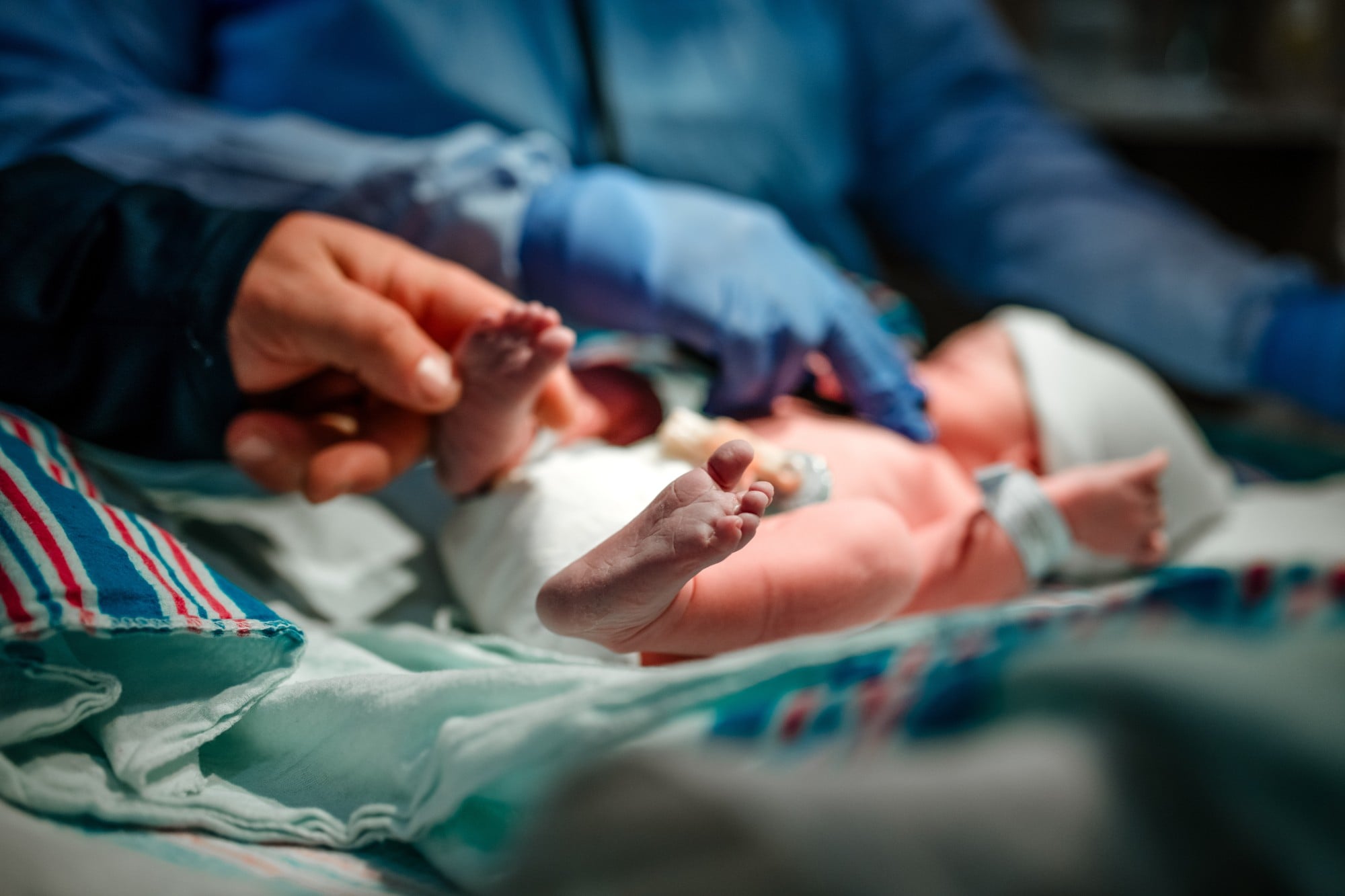 A baby being tended to by medical staff in hospital shortly after it was born. Photo: Shutterstock A baby being tended to by medical staff in hospital shortly after it was born. Photo: Shutterstock