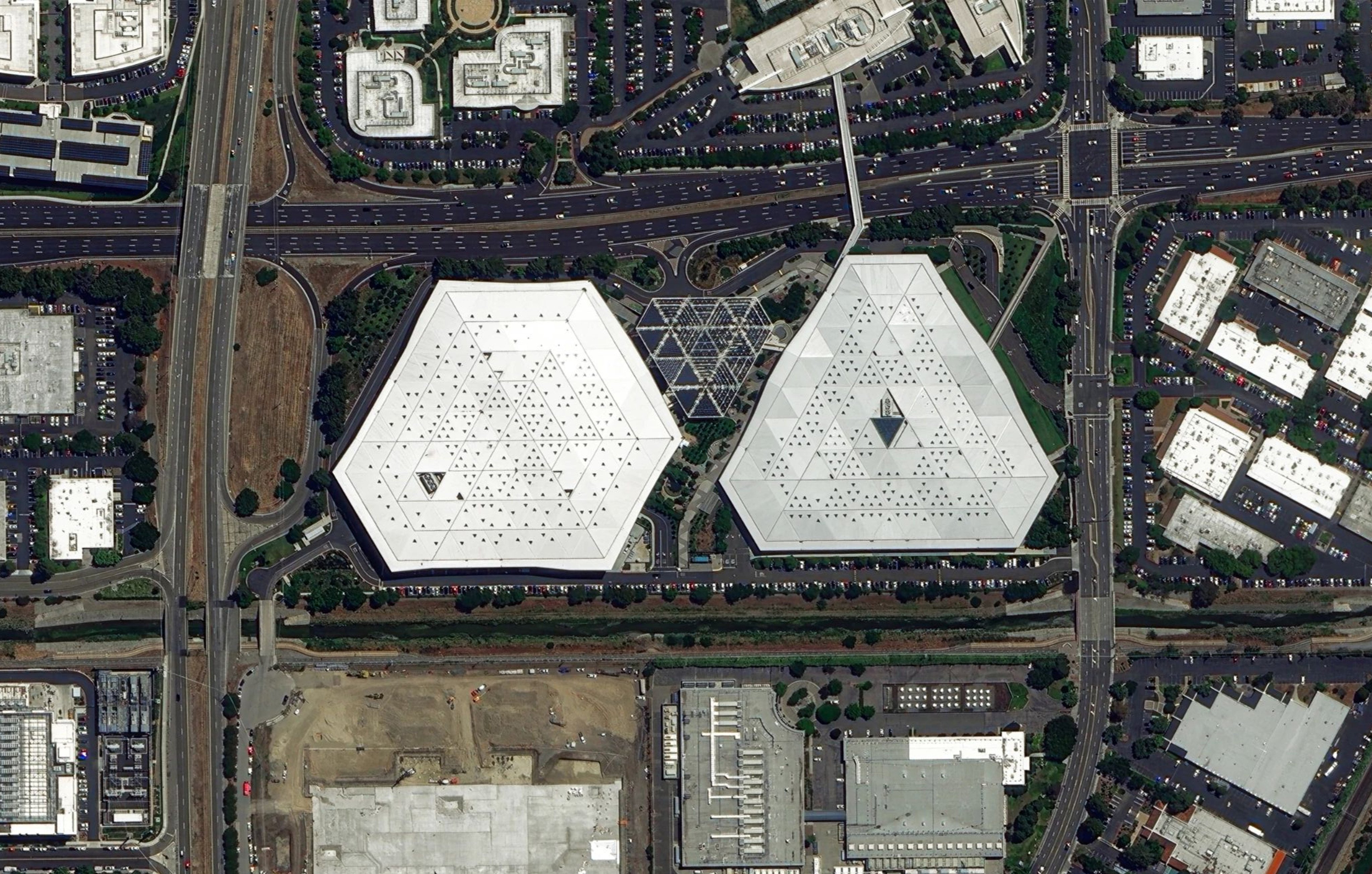 A satellite image of Nvidia’s headquarters in Santa Clara, California was among the photos released on Monday. Photo: Changguang Satellite