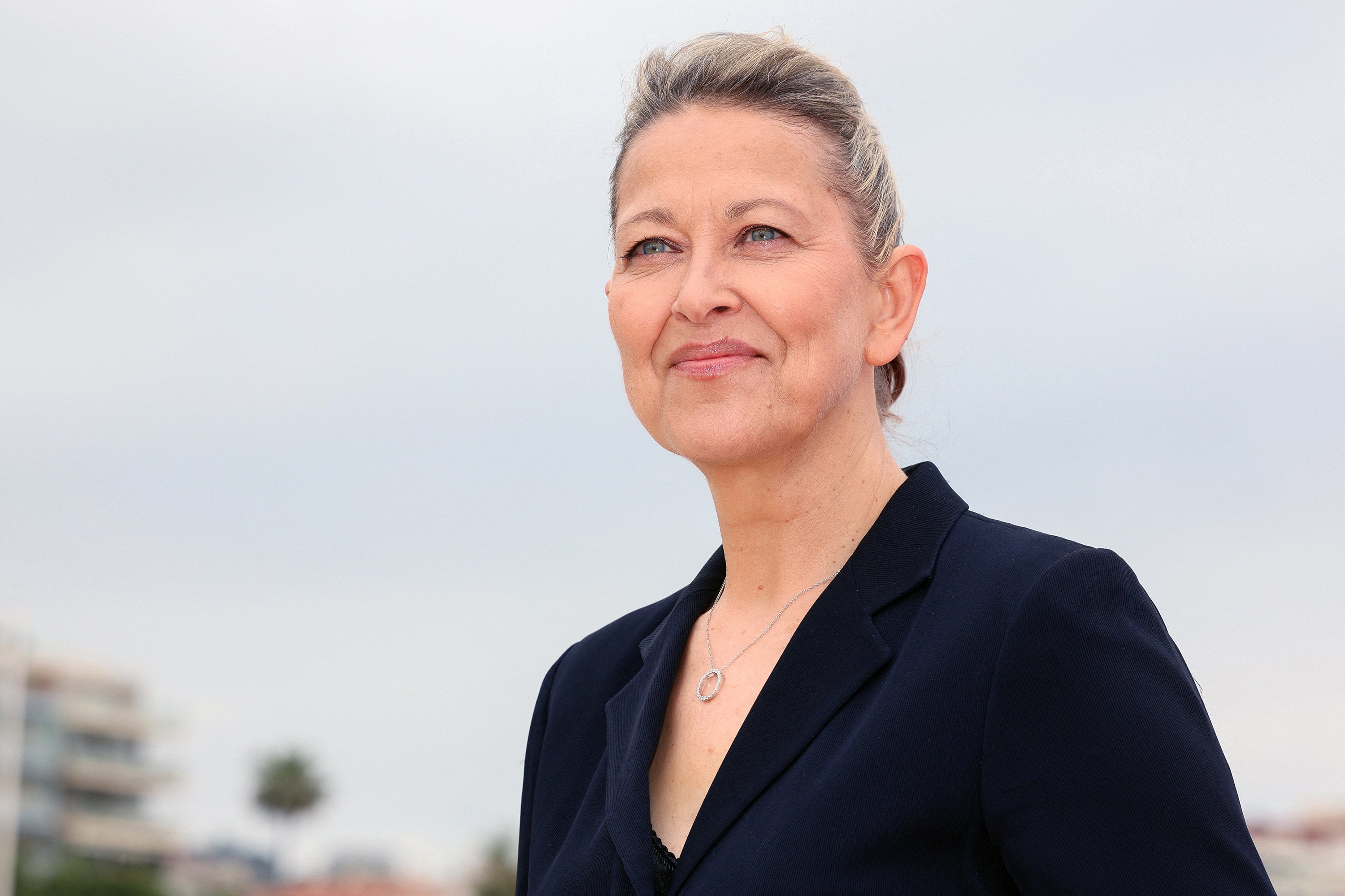 Nicola Walker attends the Alice and Steve photocall at the Cannes International Series Festival, in Cannes, France, on April 26, 2026. The English actress stars in the new Disney+ show as Alice, who “feels like the mad woman shouting in the middle of the room who everyone is trying to shut up, but she feels like she’s right”. Photo: TNS